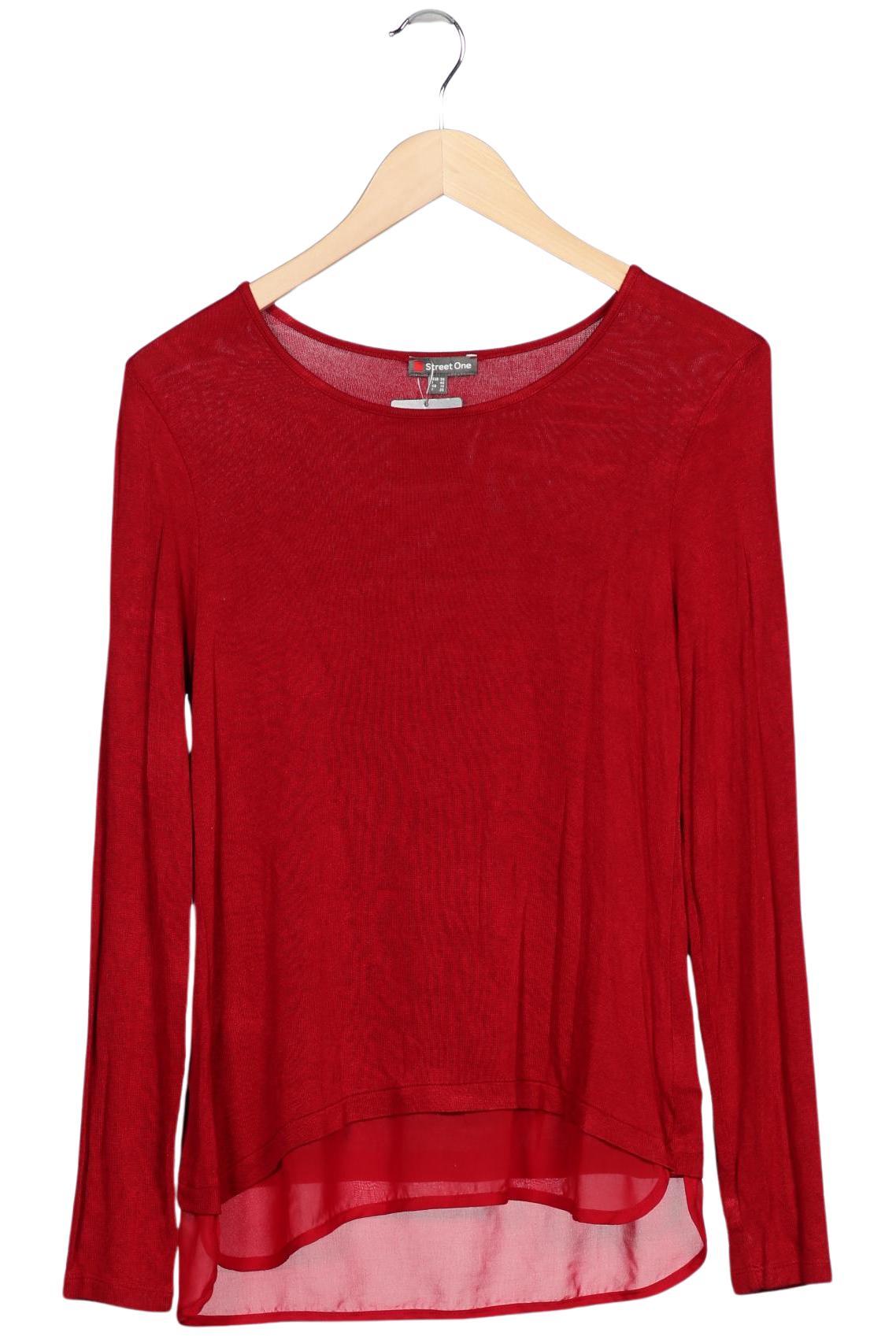 

Street One Damen Langarmshirt, rot, Gr. 36