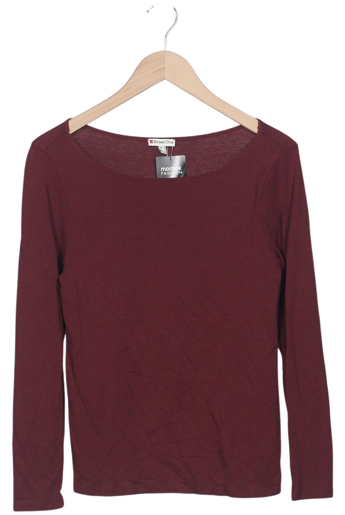 

Street One Damen Langarmshirt, bordeaux, Gr. 38
