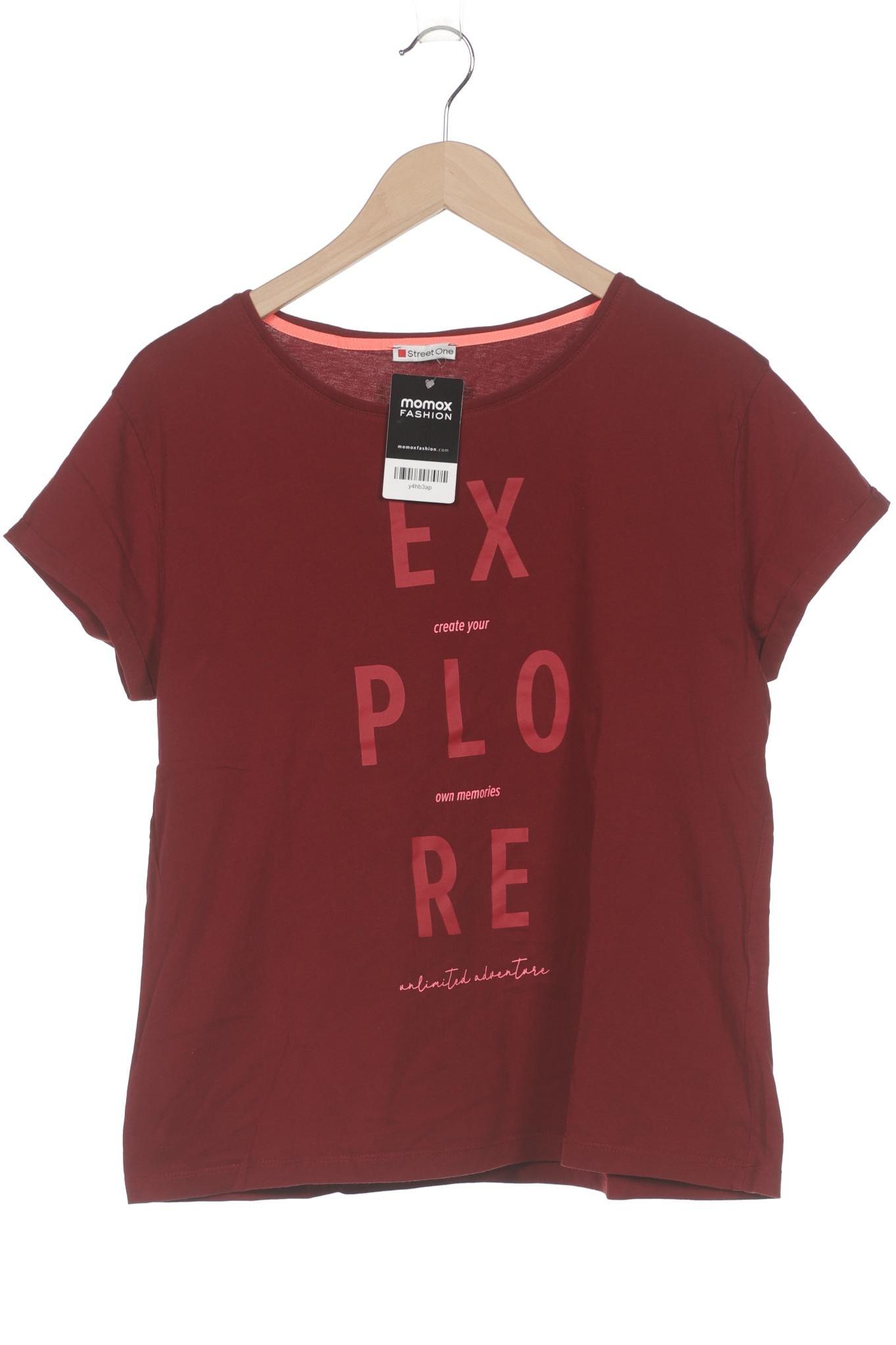 

Street One Damen T-Shirt, bordeaux, Gr. 46