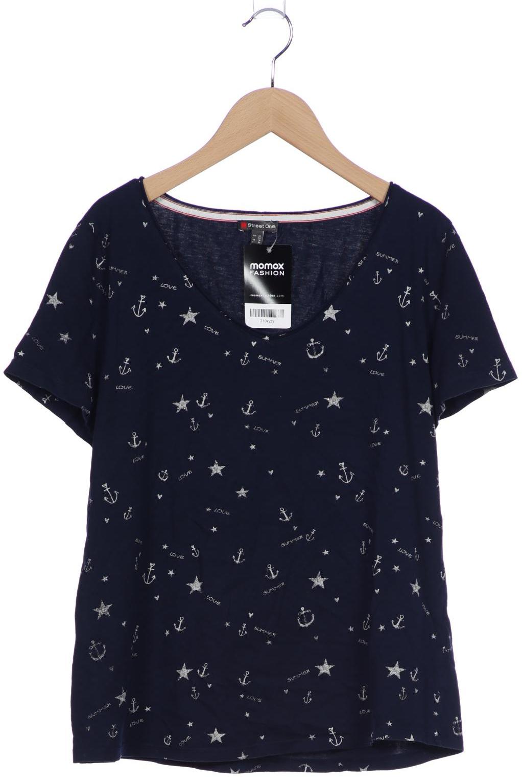 

Street One Damen T-Shirt, marineblau, Gr. 40