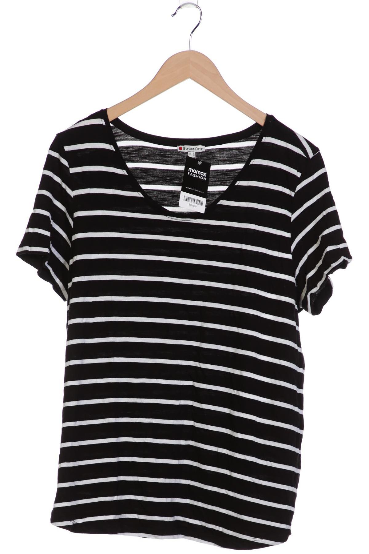 

Street One Damen T-Shirt, schwarz, Gr. 46
