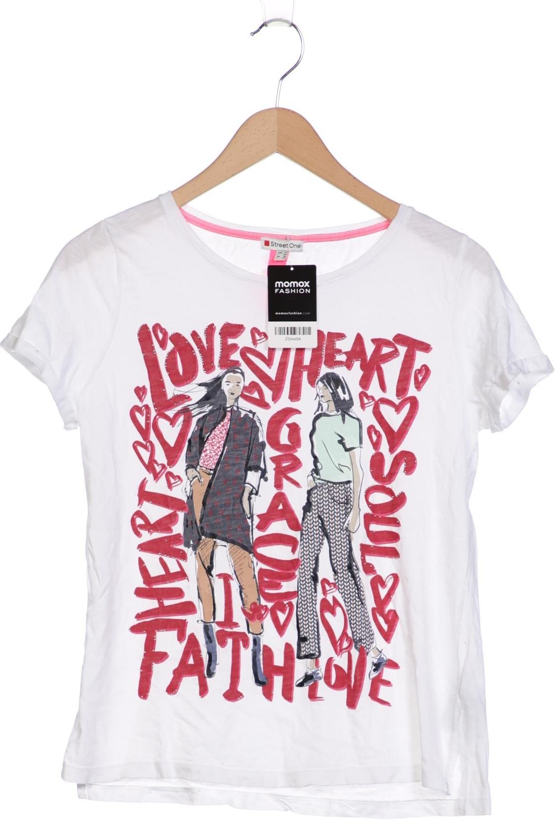 

Street One Damen T-Shirt, weiß, Gr. 36