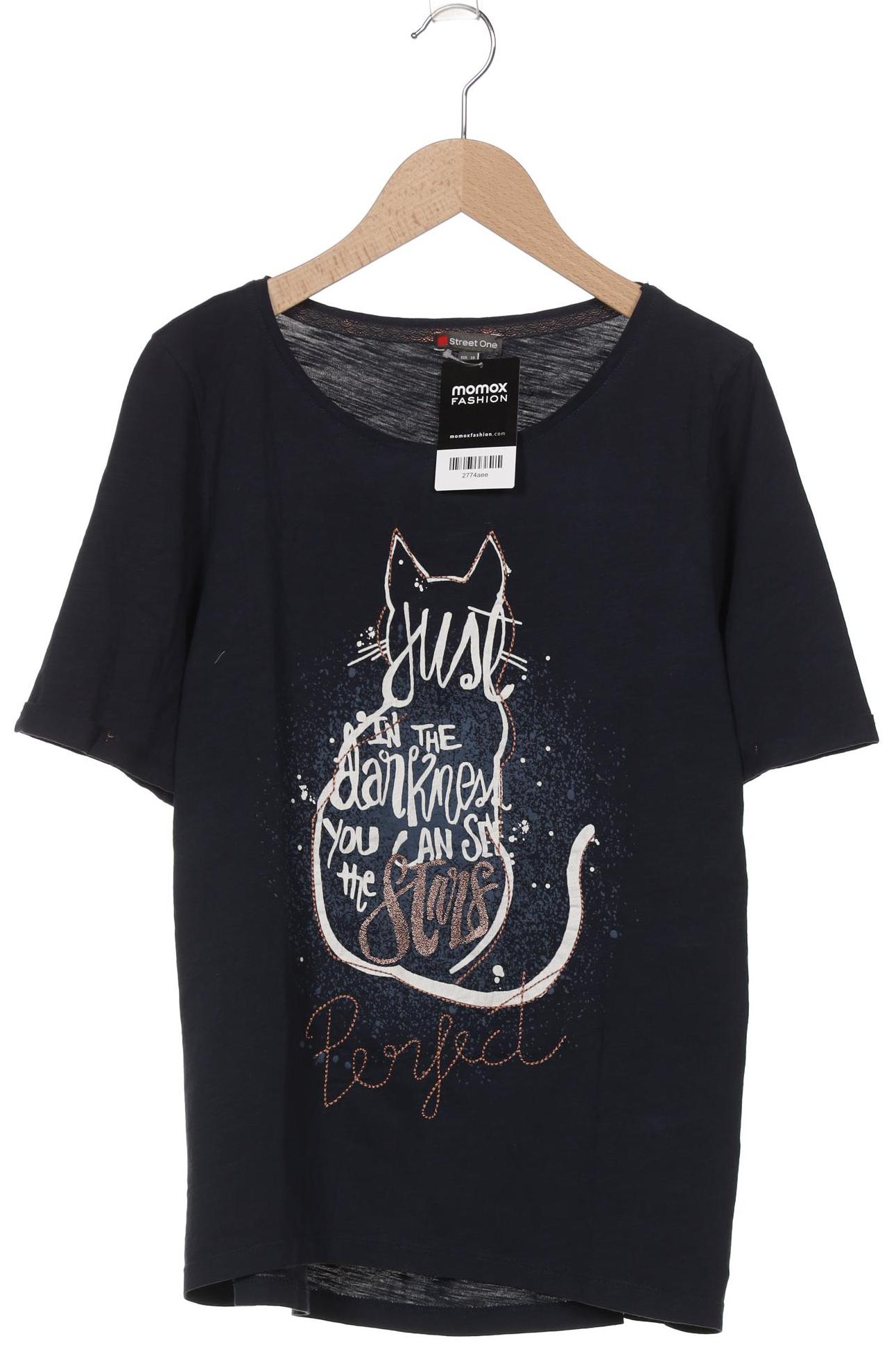 

Street One Damen T-Shirt, marineblau, Gr. 38
