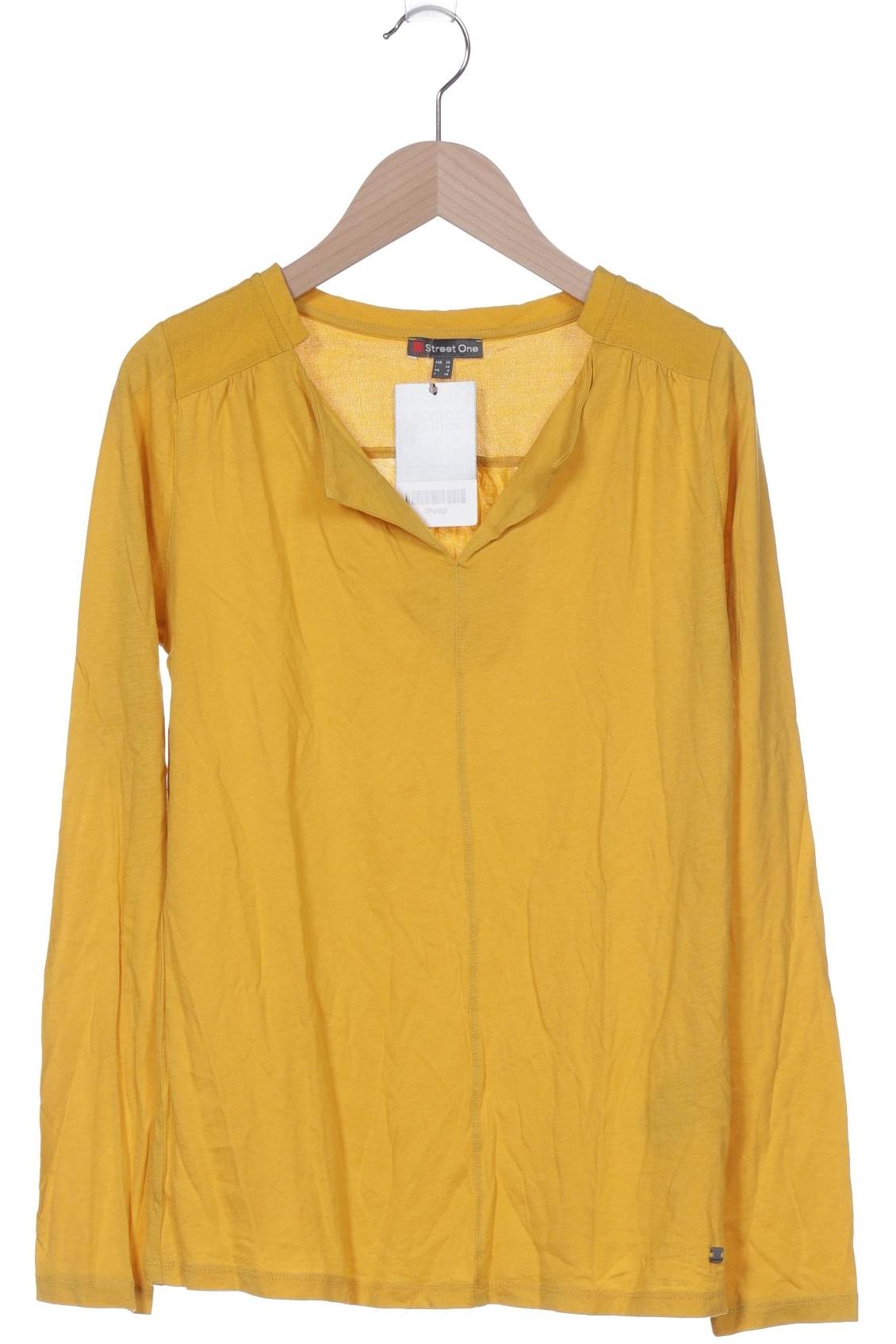 

Street One Damen Langarmshirt, gelb, Gr. 34