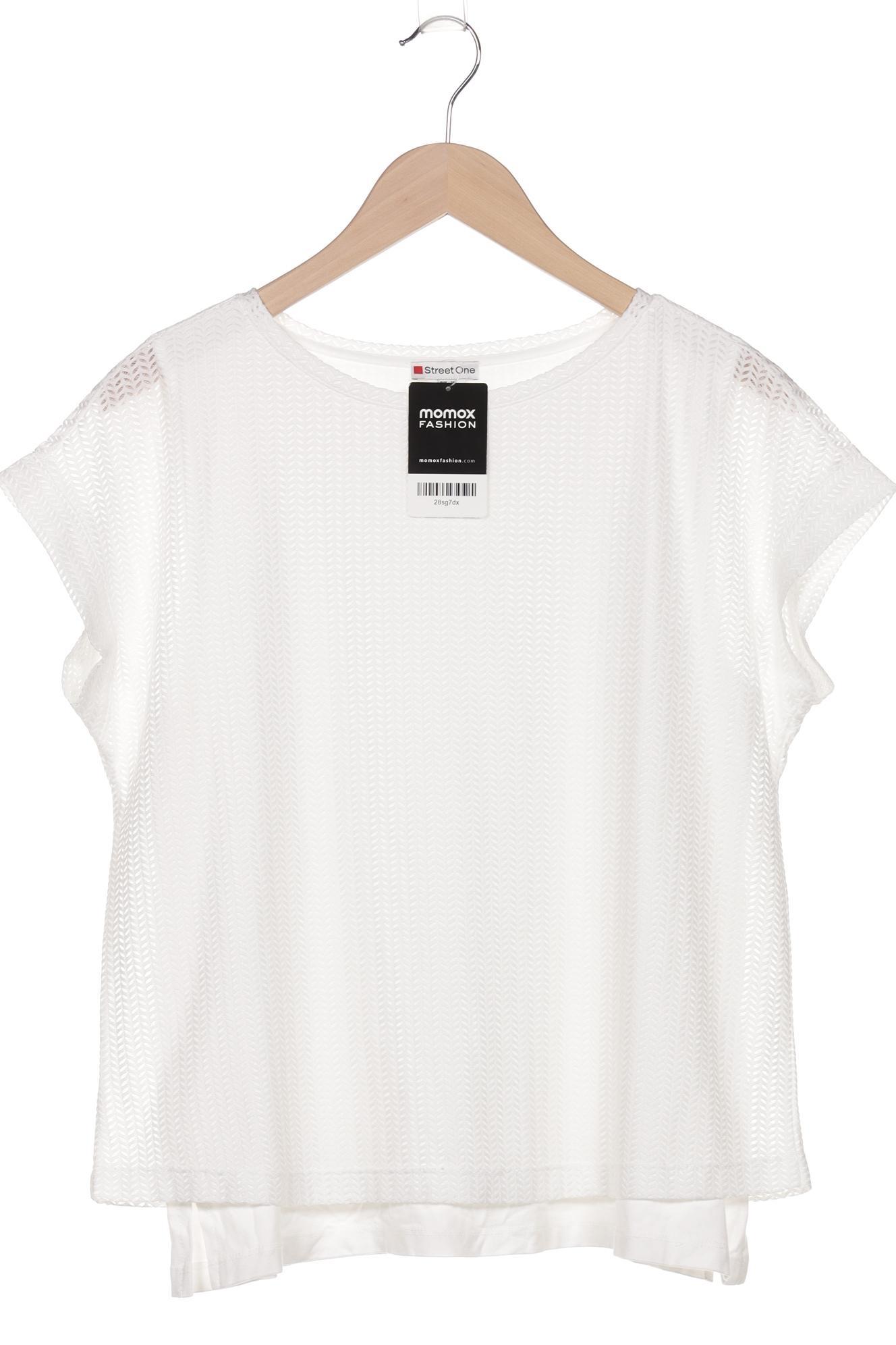 

Street One Damen T-Shirt, weiß, Gr. 38