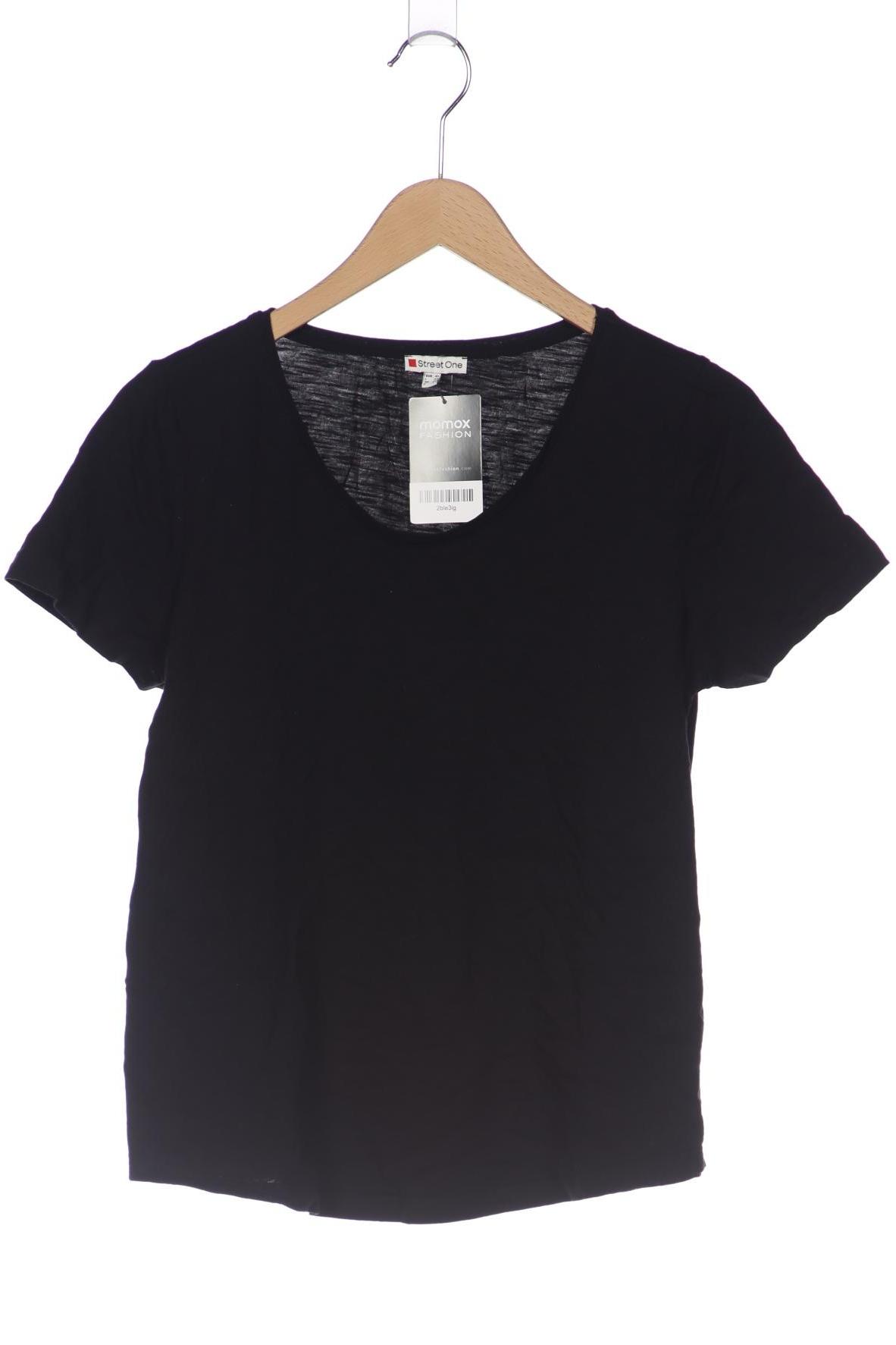

Street One Damen T-Shirt, schwarz, Gr. 40