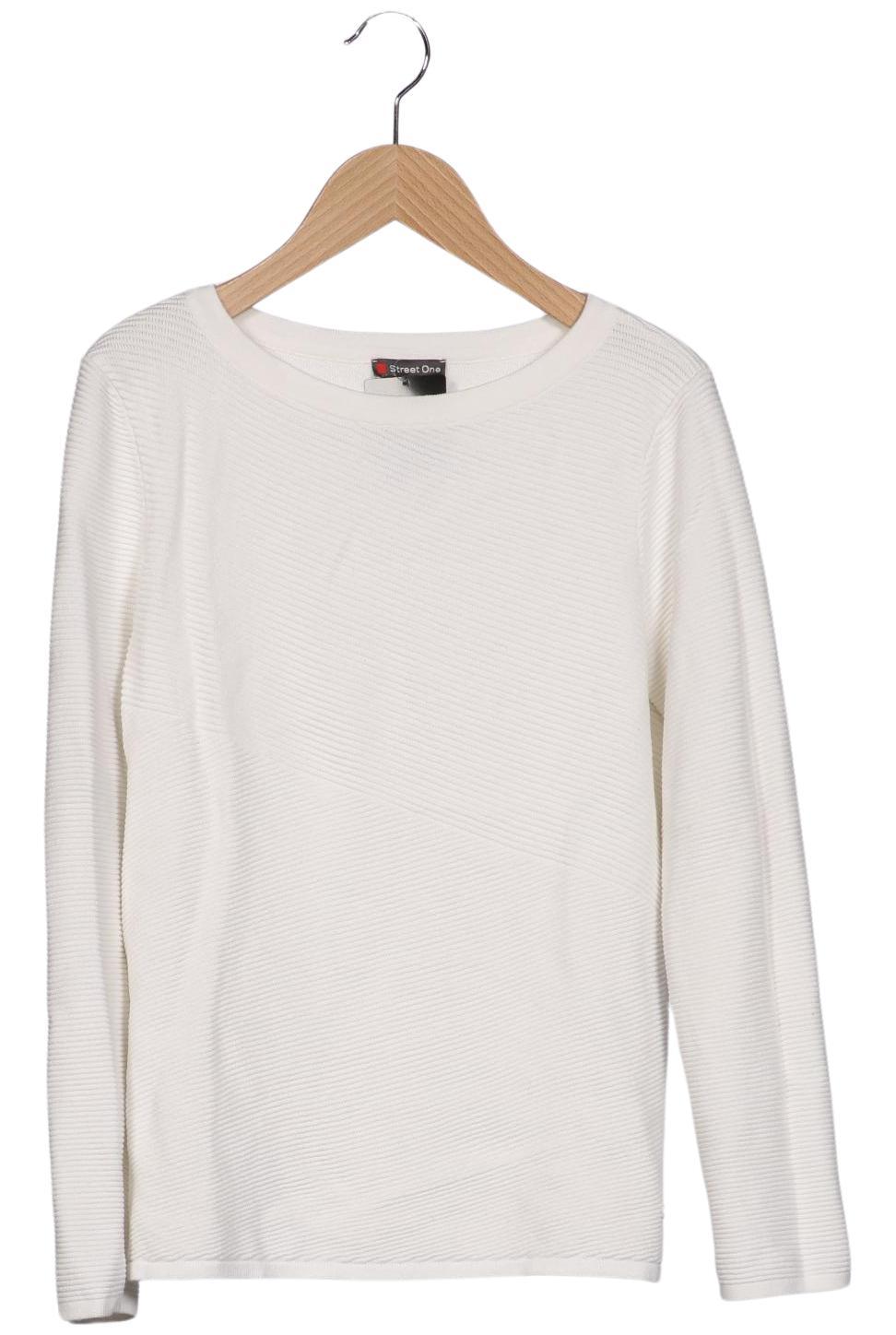 

Street One Damen Pullover, weiß, Gr. 38