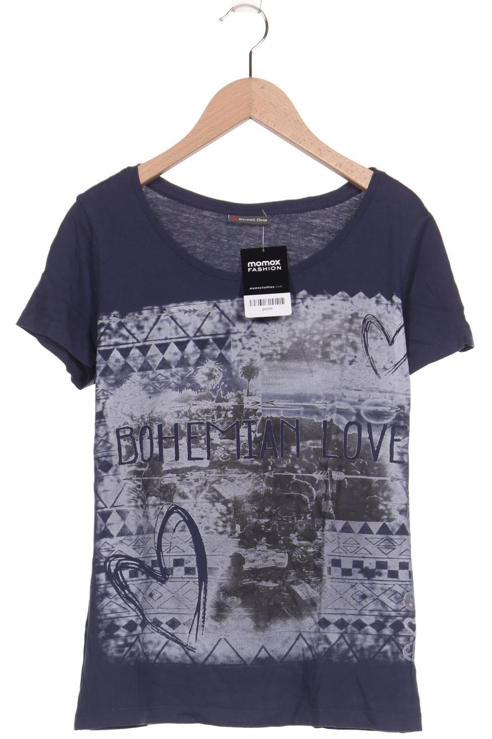 

Street One Damen T-Shirt, marineblau, Gr. 36