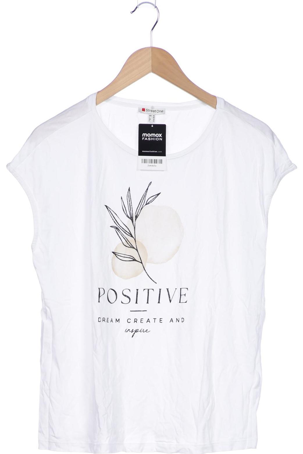 

Street One Damen T-Shirt, weiß, Gr. 40