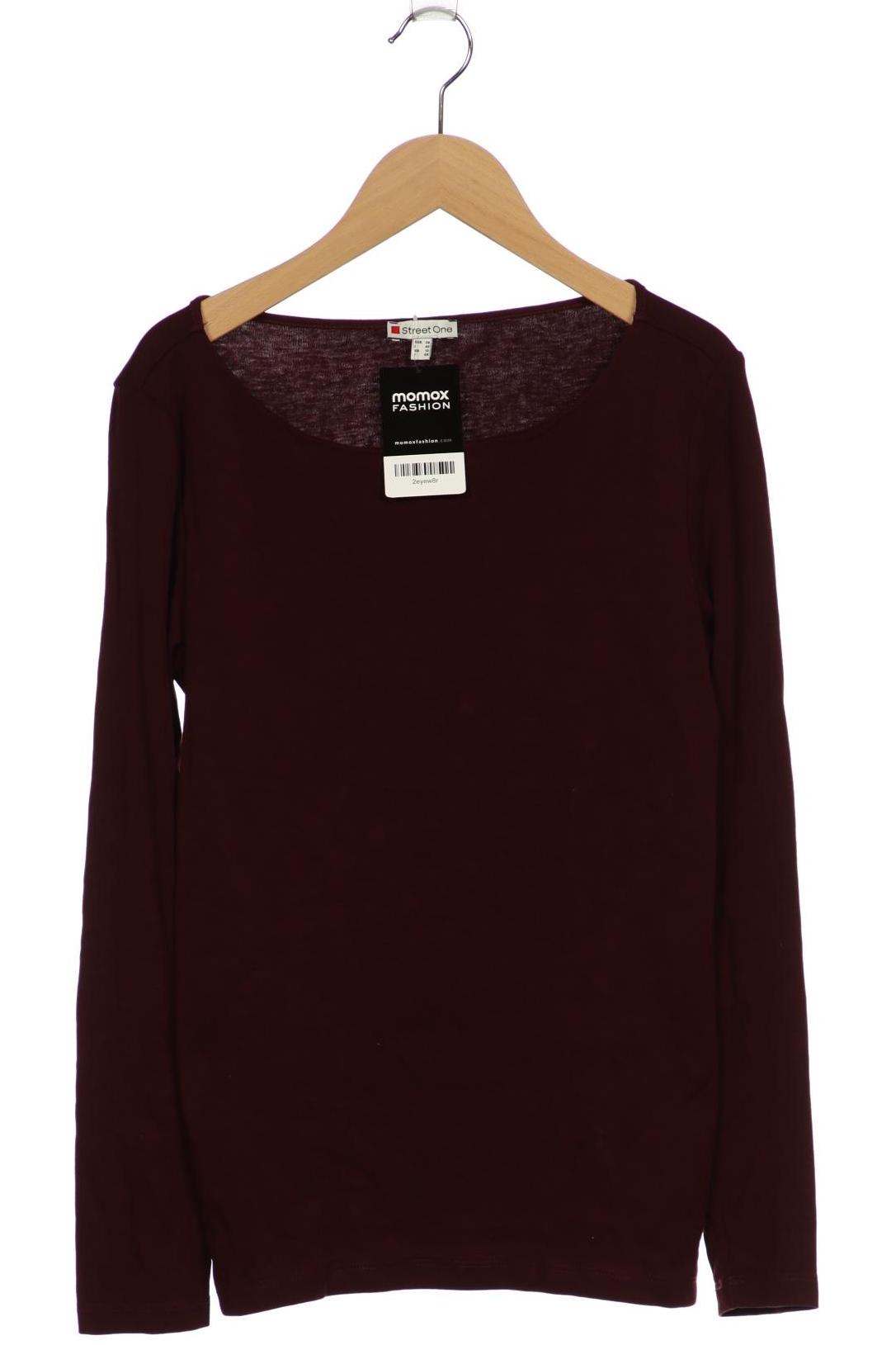 

Street One Damen Langarmshirt, bordeaux, Gr. 38