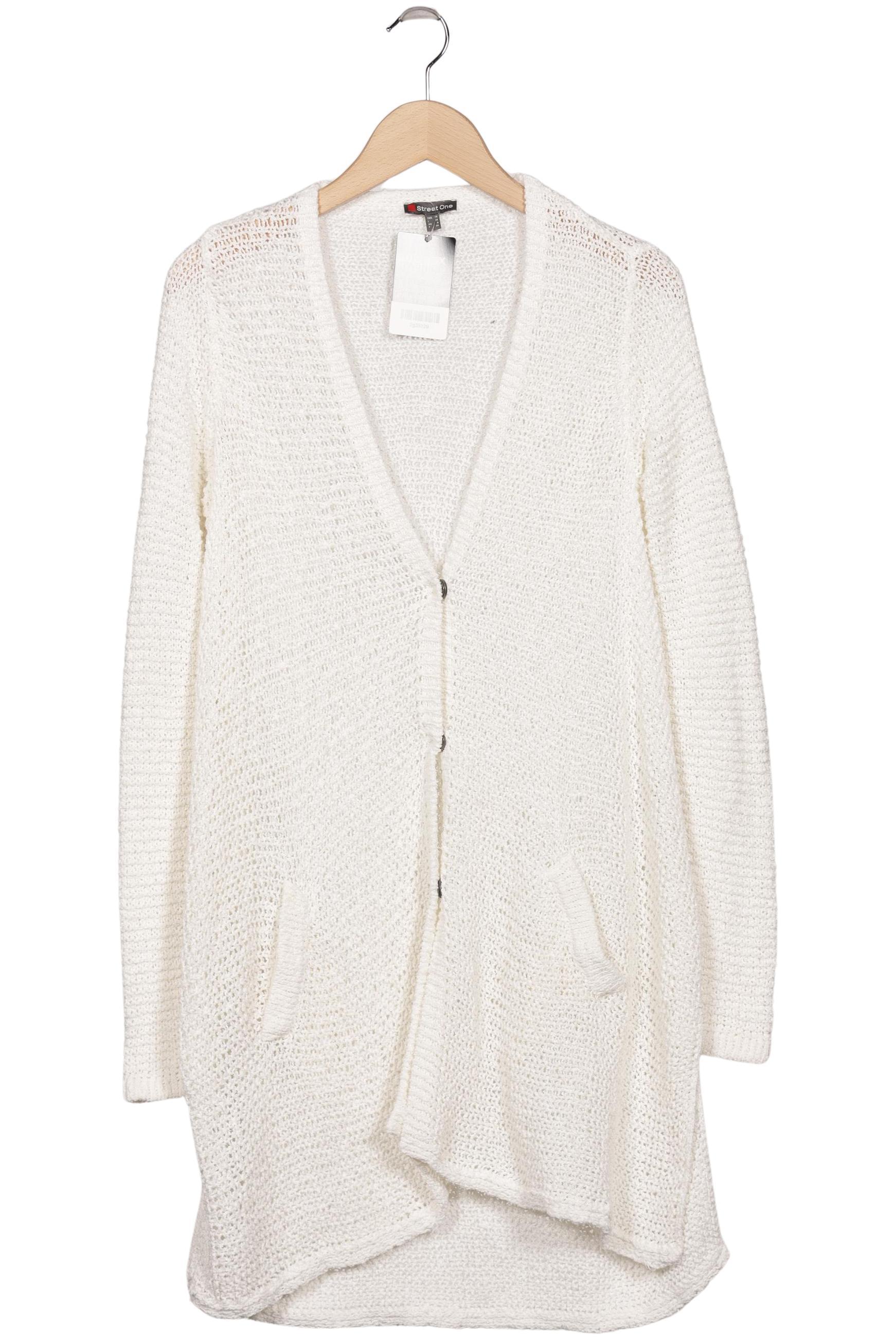 

Street One Damen Strickjacke, cremeweiß, Gr. 34