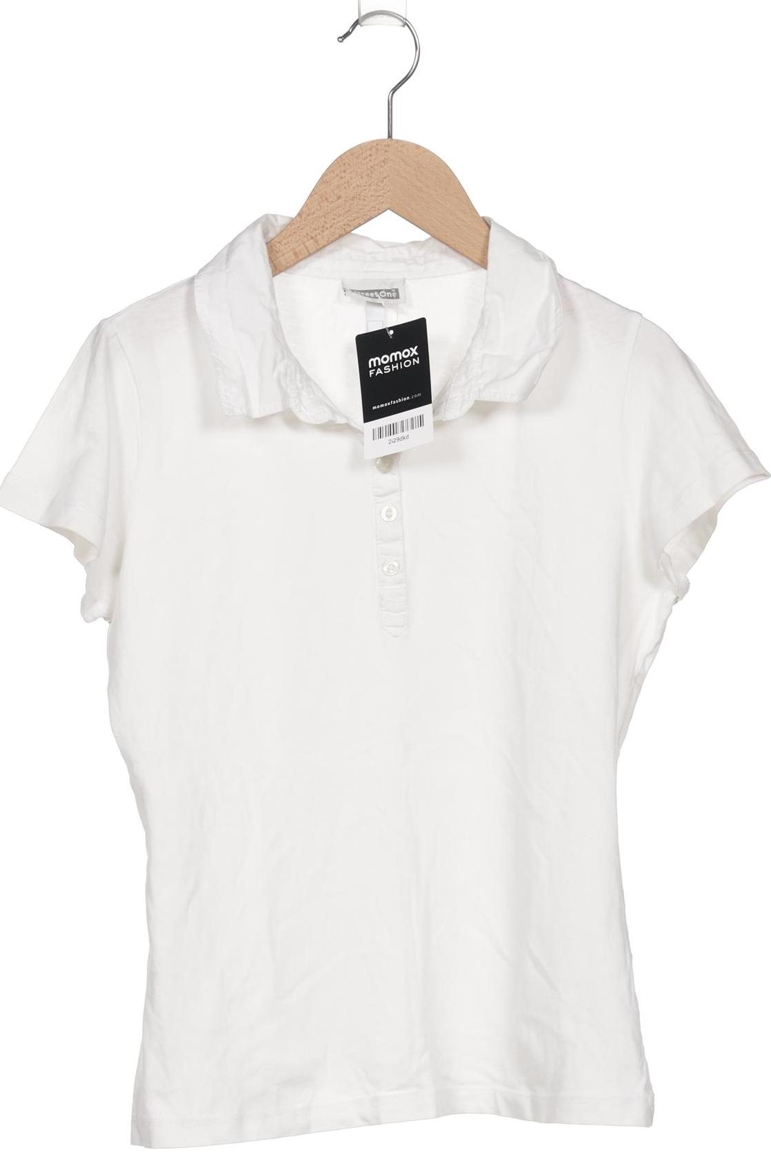 

Street One Damen Poloshirt, weiß, Gr. 36