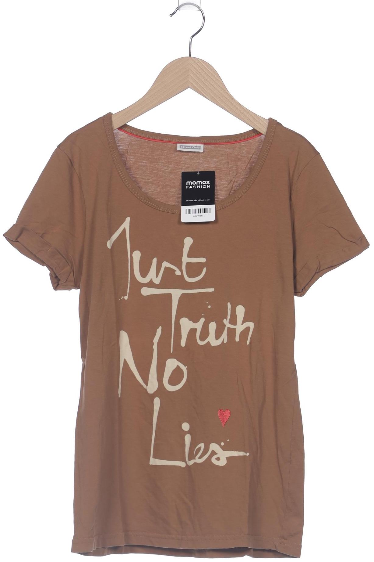 

Street One Damen T-Shirt, braun, Gr. 38