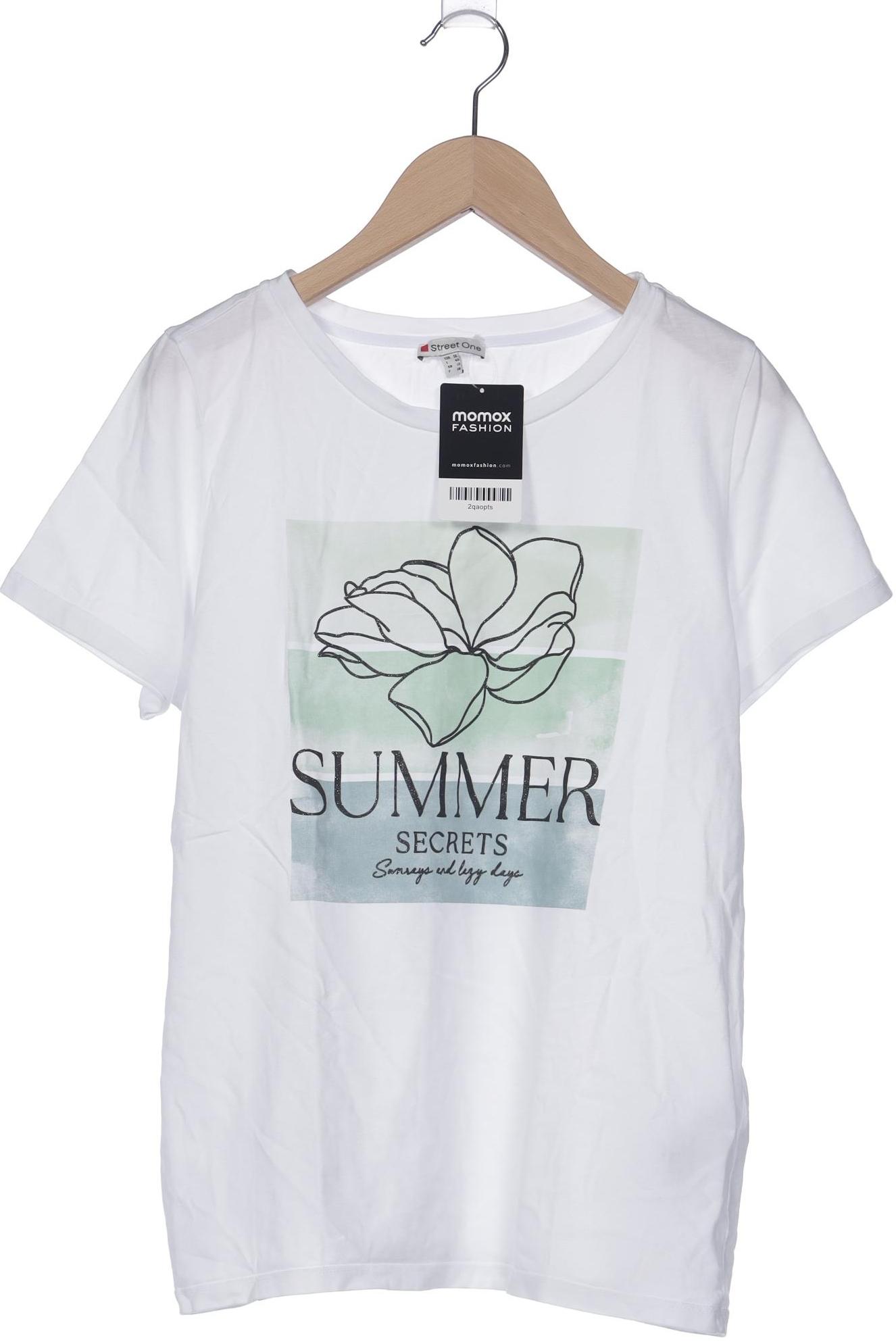 

Street One Damen T-Shirt, weiß, Gr. 36