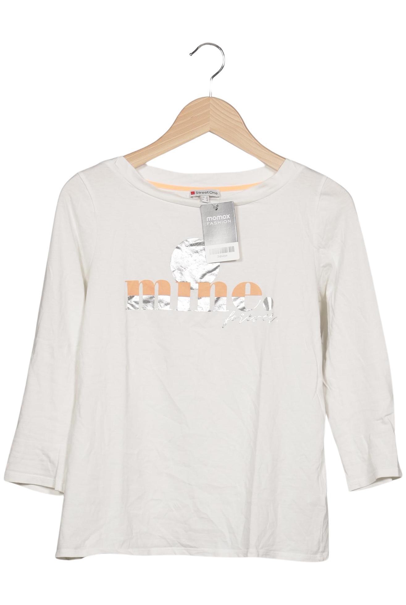 

Street One Damen Langarmshirt, cremeweiß, Gr. 36