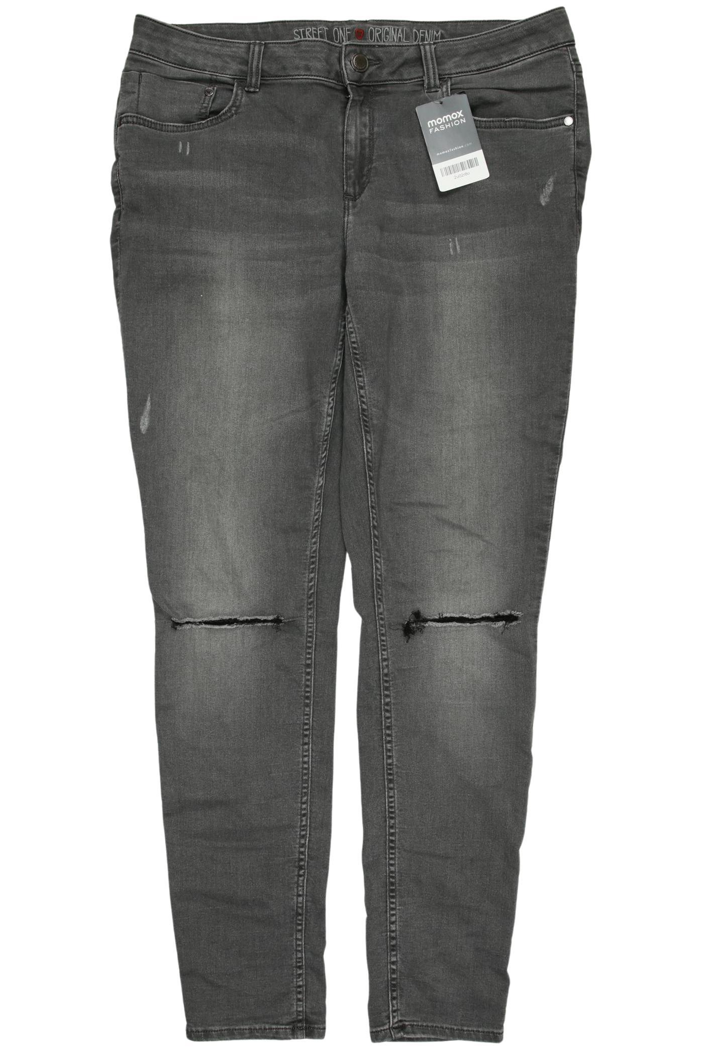 Thumbnail - Street One Damen Stoffhose, grau, Gr. 33
