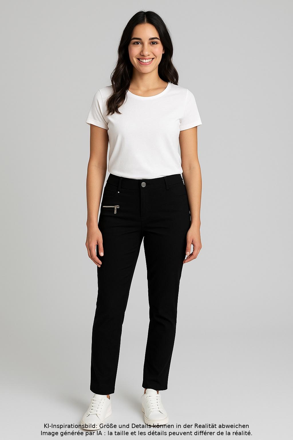 

Street One Damen Stoffhose, schwarz, Gr. 38