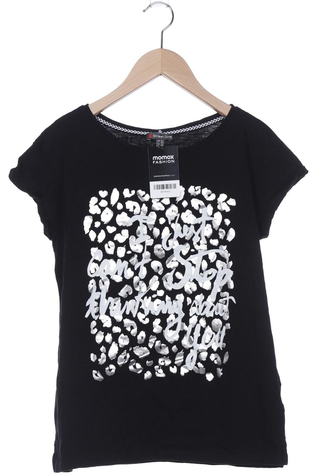 

Street One Damen T-Shirt, schwarz, Gr. 36