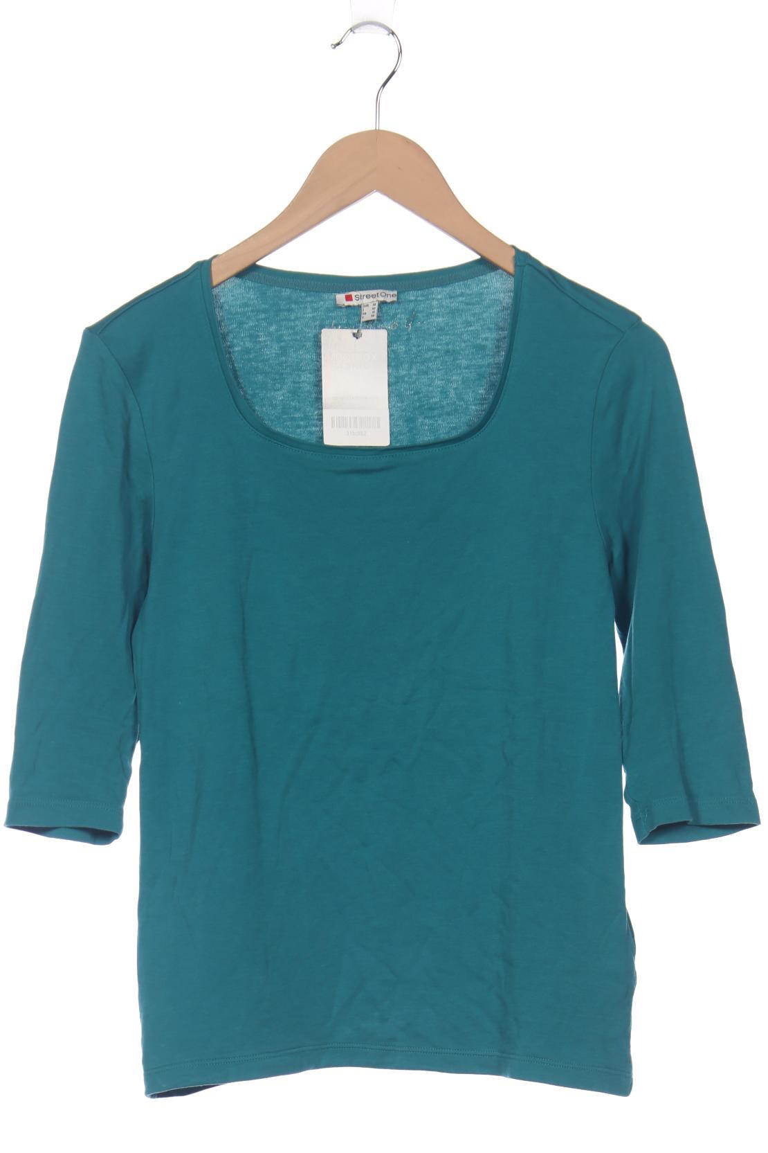 

Street One Damen Langarmshirt, türkis, Gr. 38