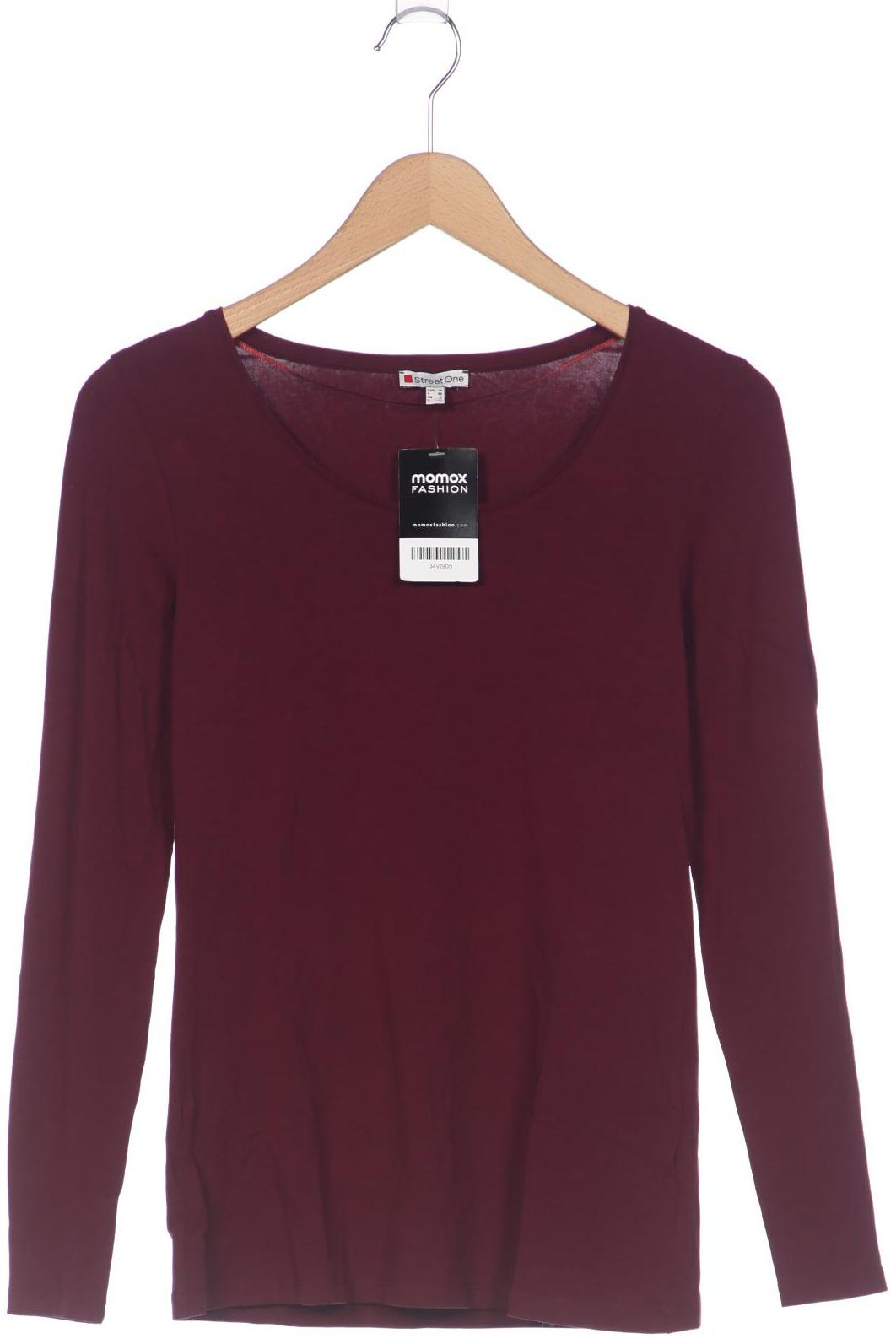 

Street One Damen Langarmshirt, bordeaux, Gr. 36