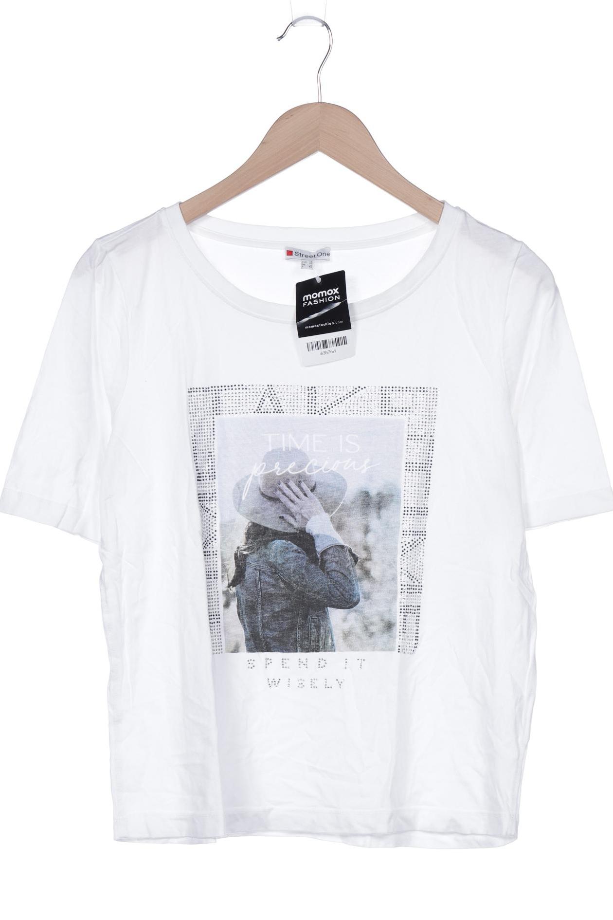 

Street One Damen T-Shirt, weiß, Gr. 38
