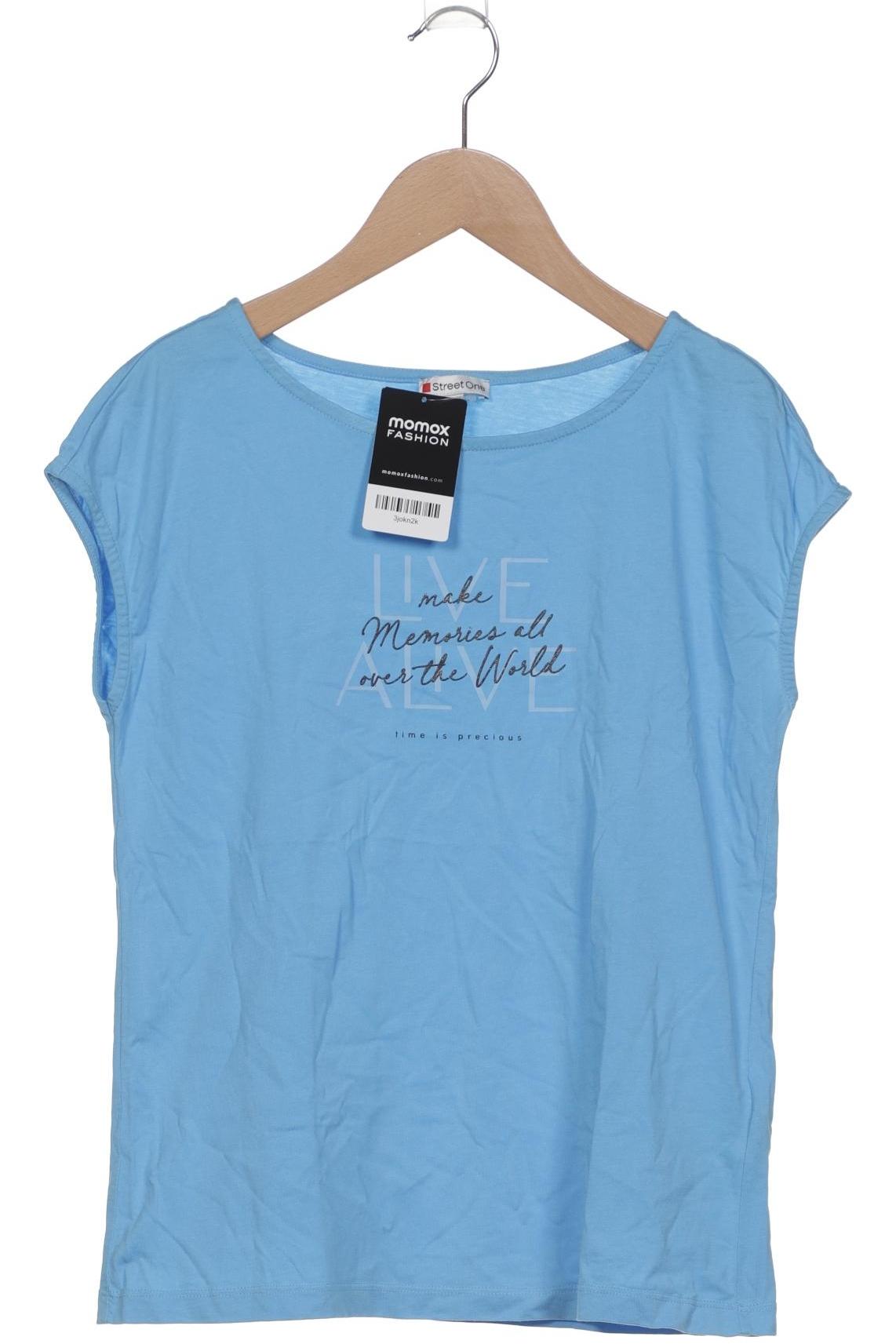 

Street One Damen T-Shirt, blau, Gr. 34