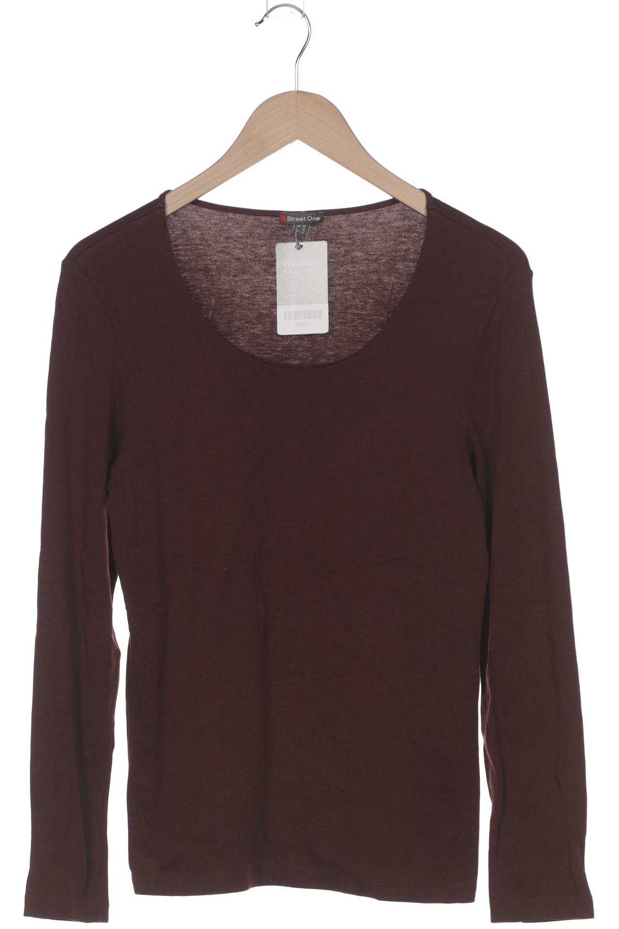 

Street One Damen Langarmshirt, bordeaux, Gr. 40