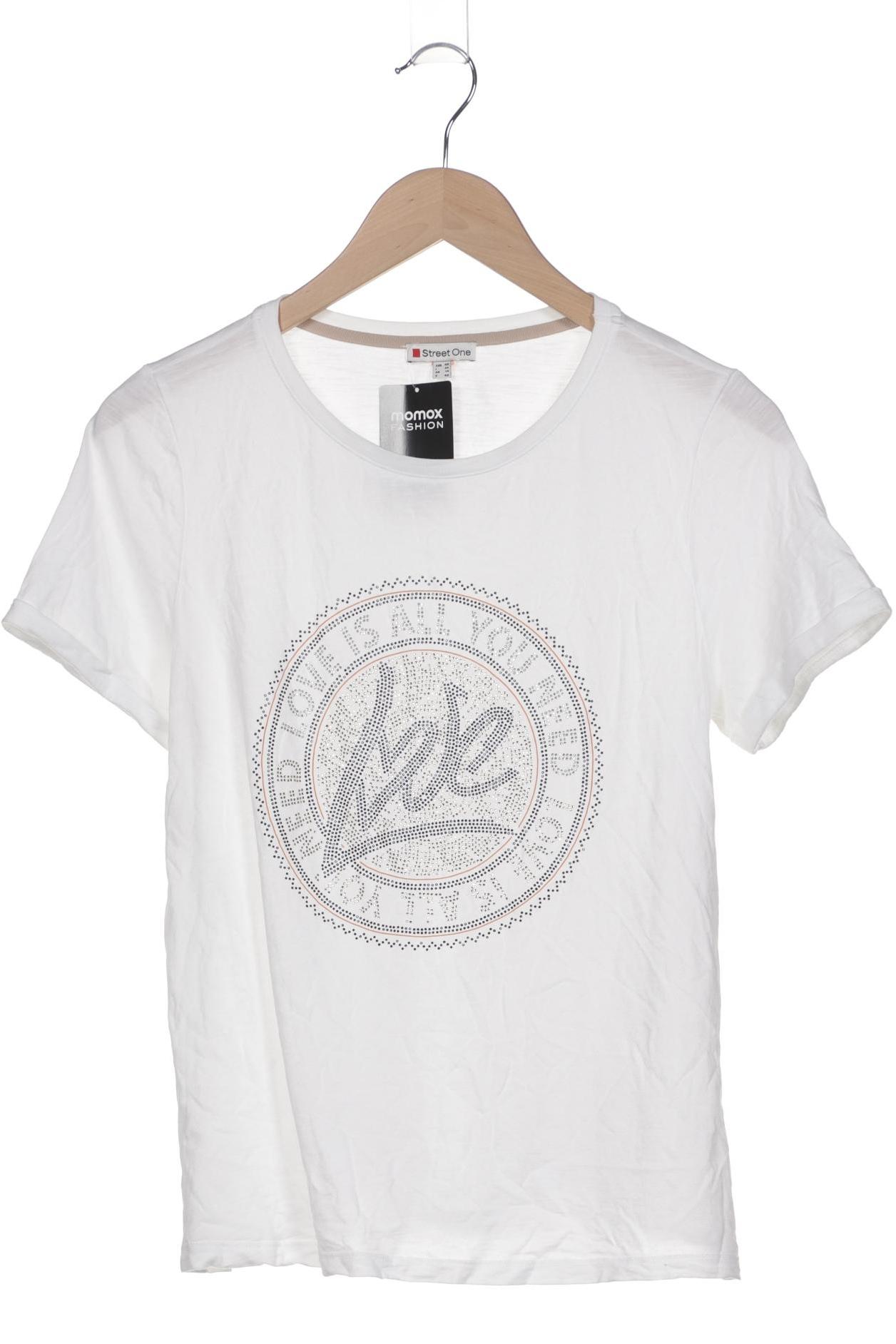 

Street One Damen T-Shirt, weiß, Gr. 40