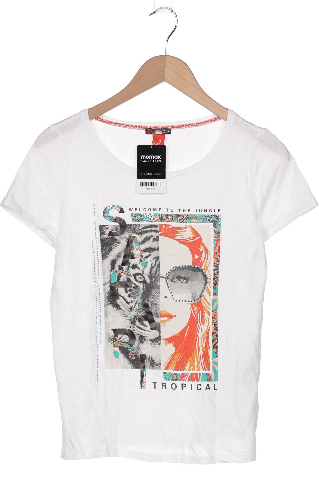 

Street One Damen T-Shirt, weiß, Gr. 36