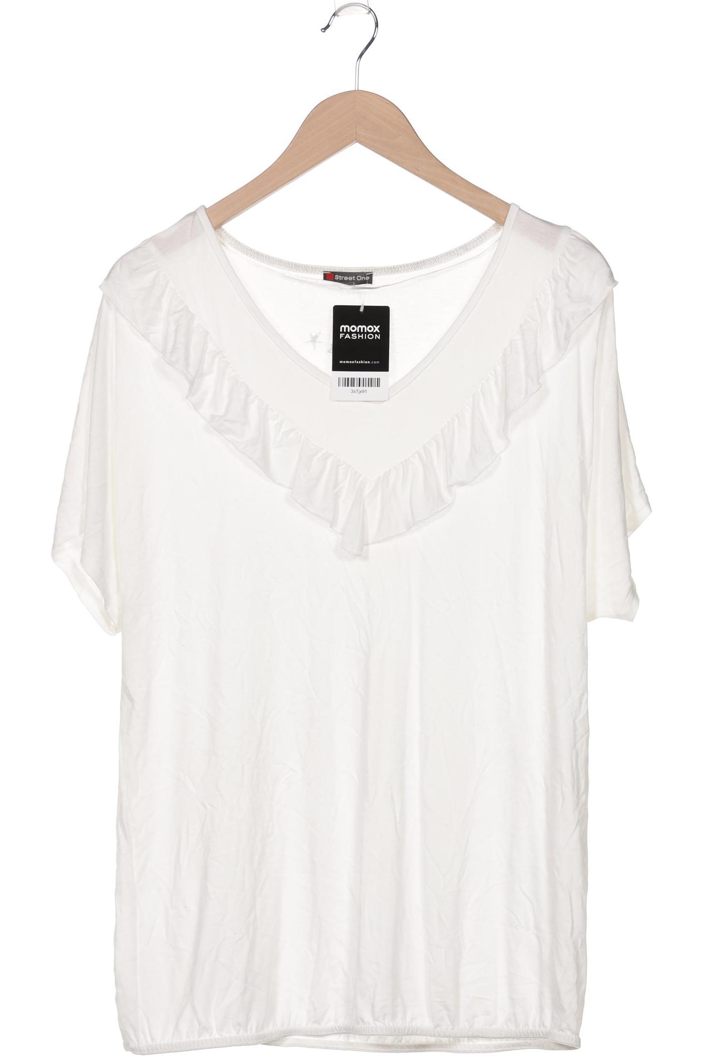 

Street One Damen T-Shirt, weiß, Gr. 42