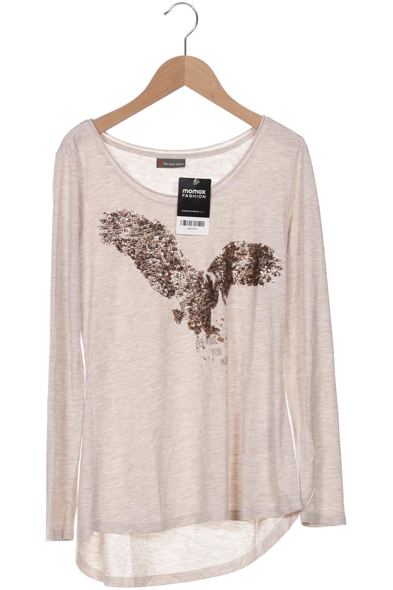 

Street One Damen Langarmshirt, beige, Gr. 38