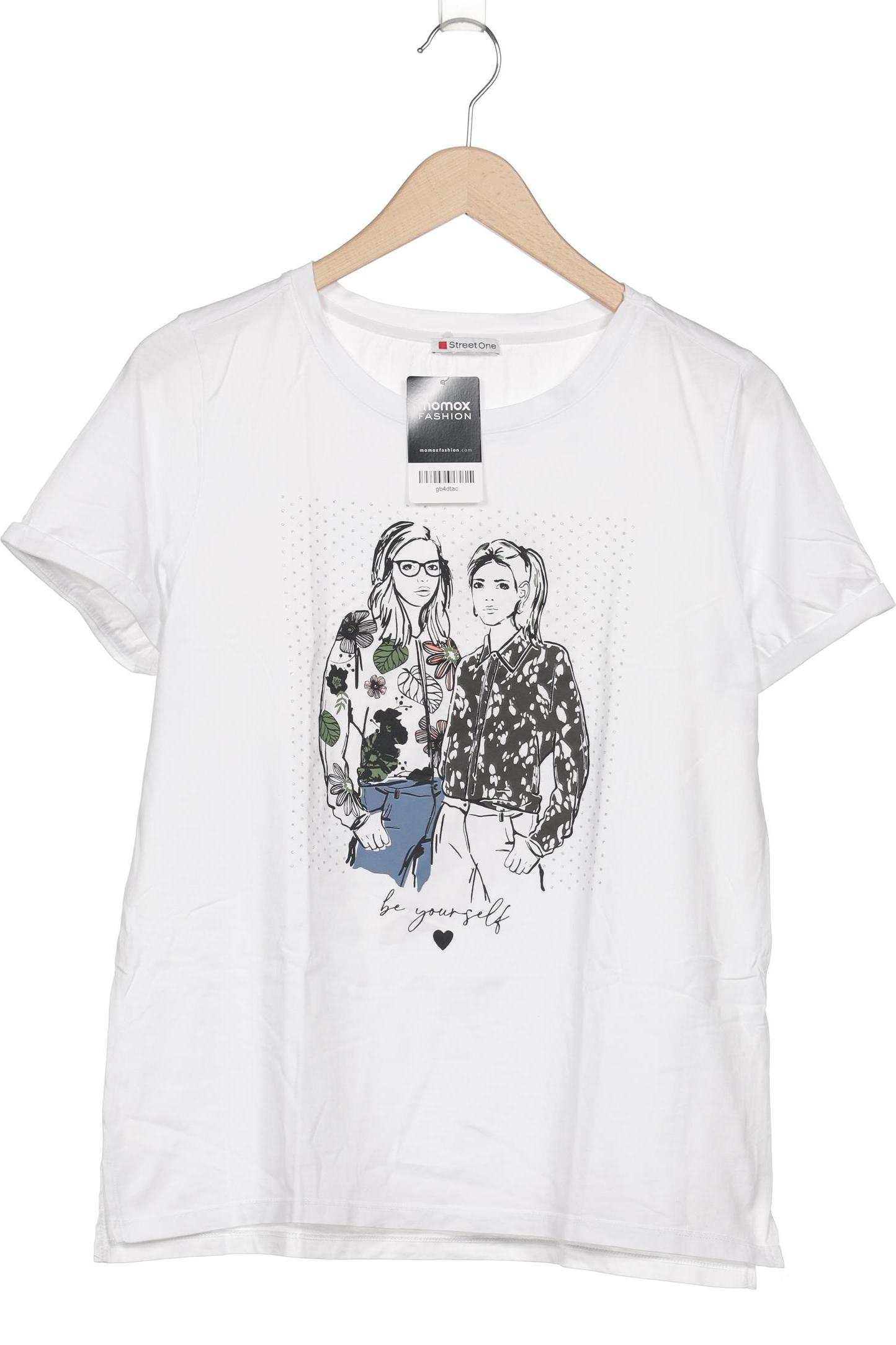 

Street One Damen T-Shirt, weiß, Gr. 44