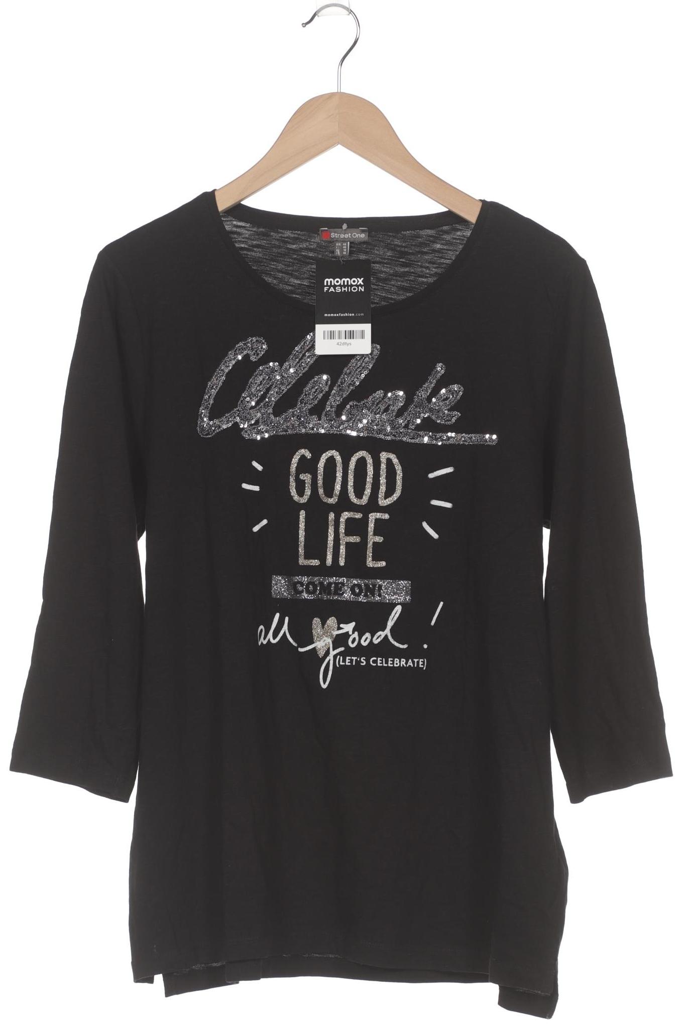 

Street One Damen Langarmshirt, schwarz, Gr. 44