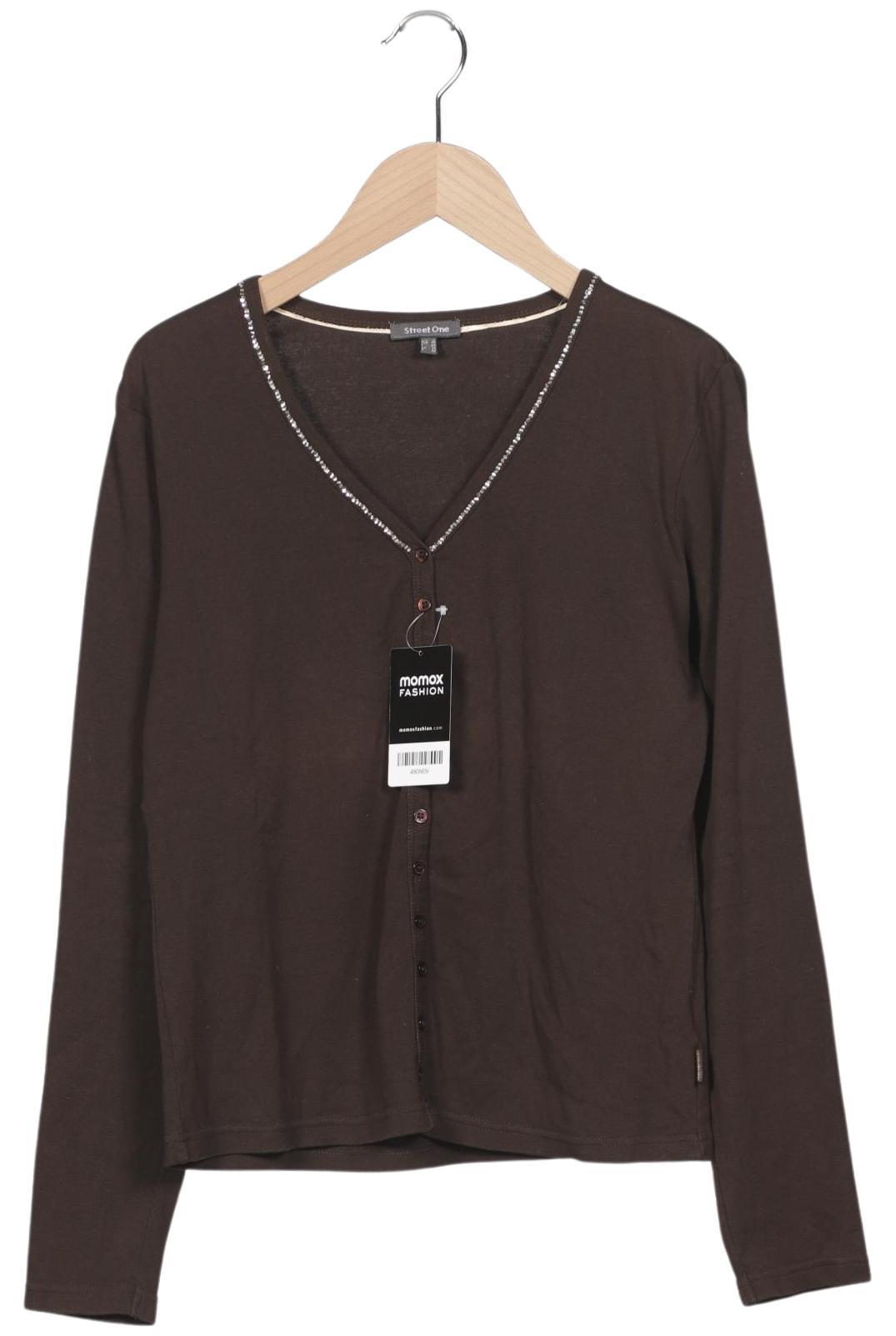 

Street One Damen Strickjacke, braun, Gr. 40