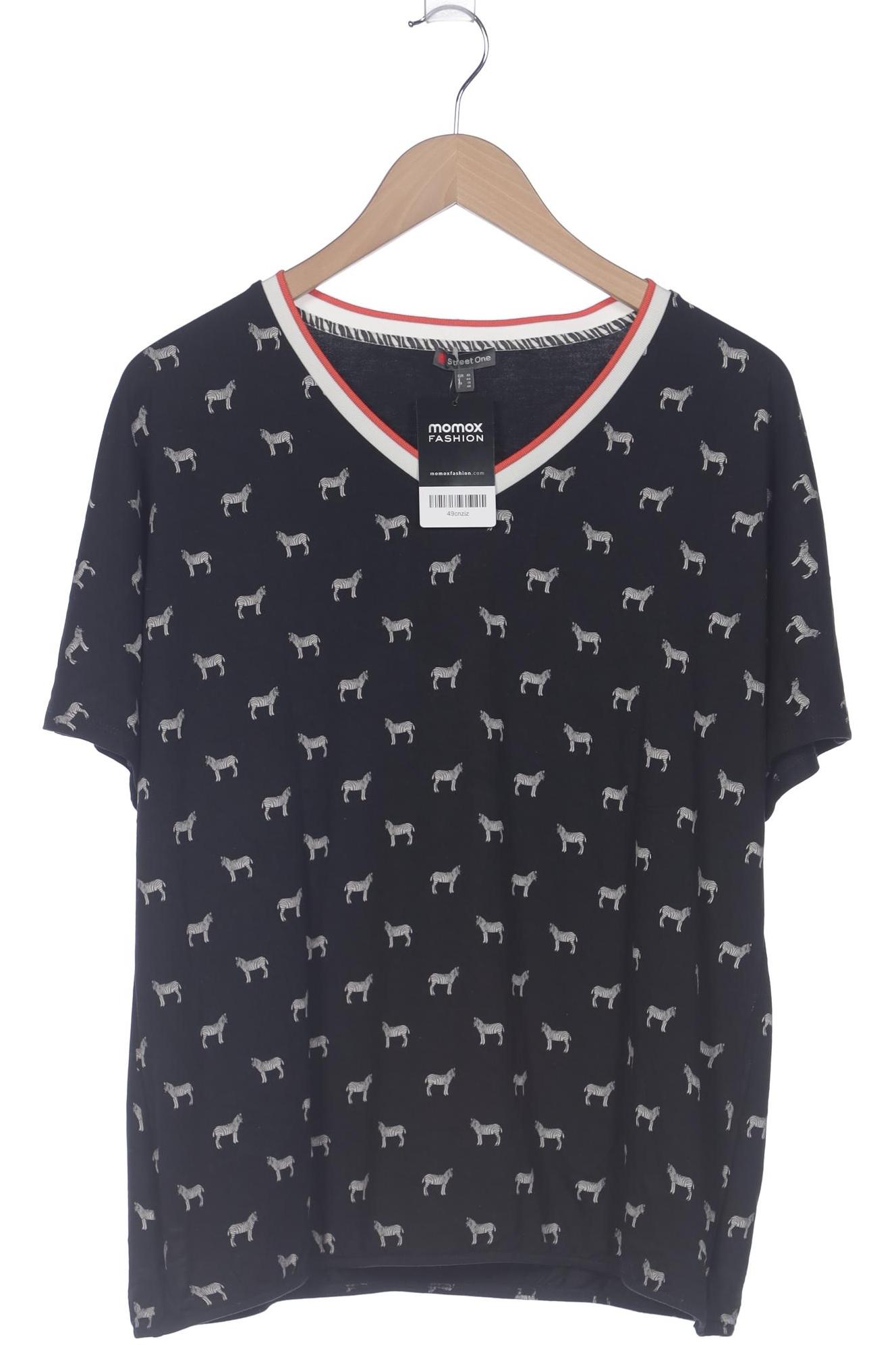 

Street One Damen T-Shirt, schwarz, Gr. 42