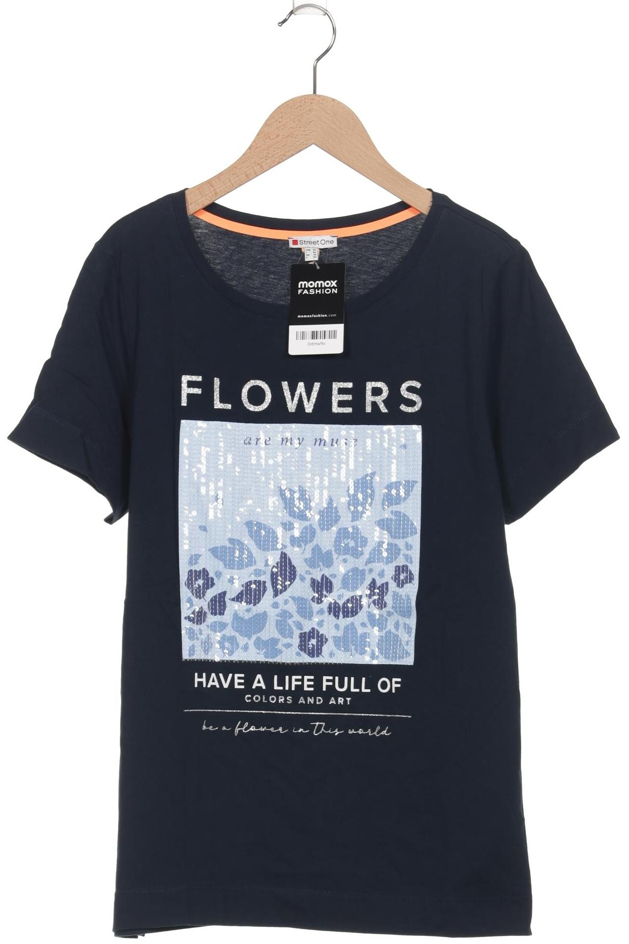

Street One Damen T-Shirt, marineblau, Gr. 40
