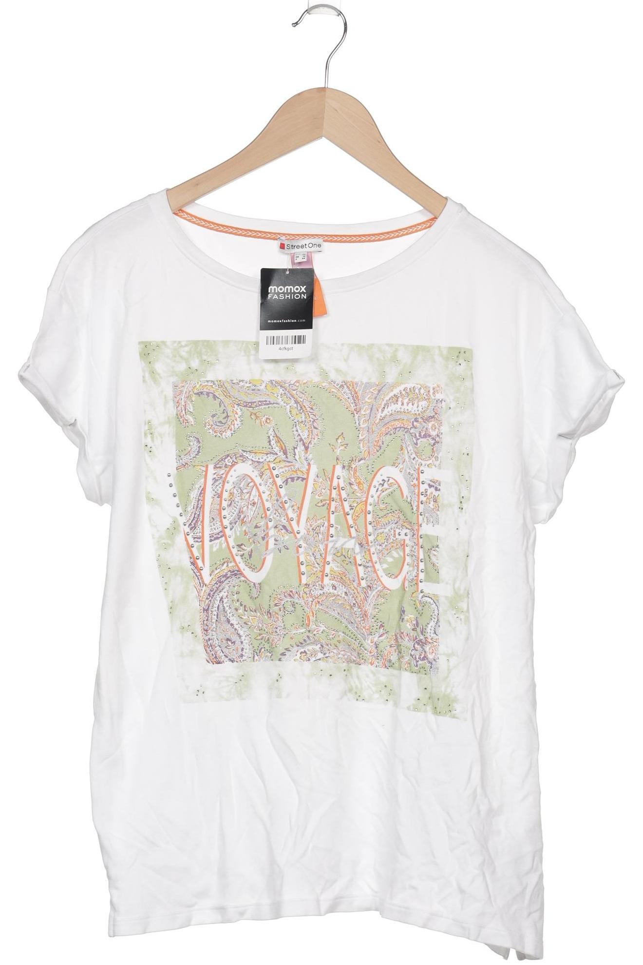 

Street One Damen T-Shirt, weiß, Gr. 42