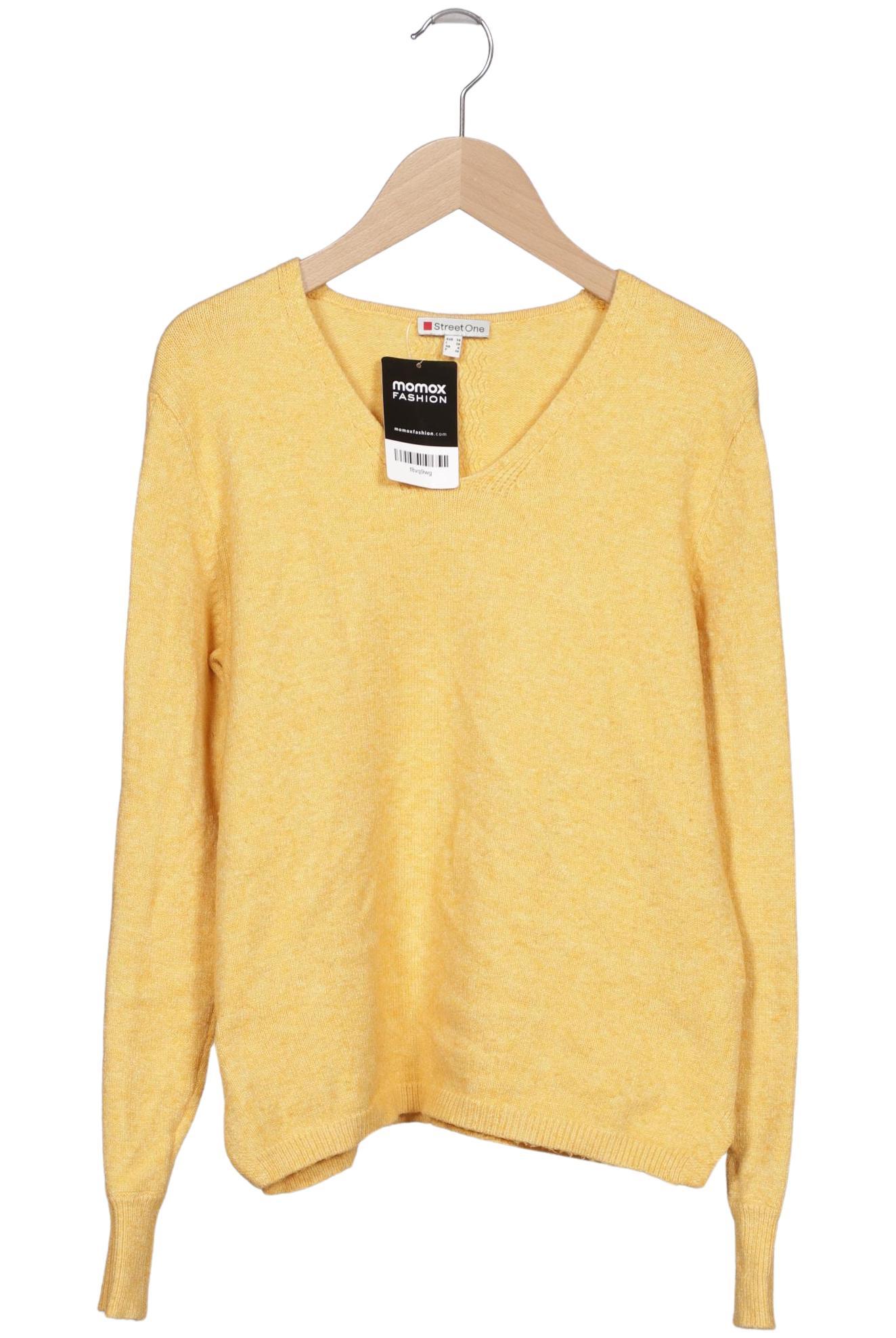 

Street One Damen Pullover, gelb, Gr. 34