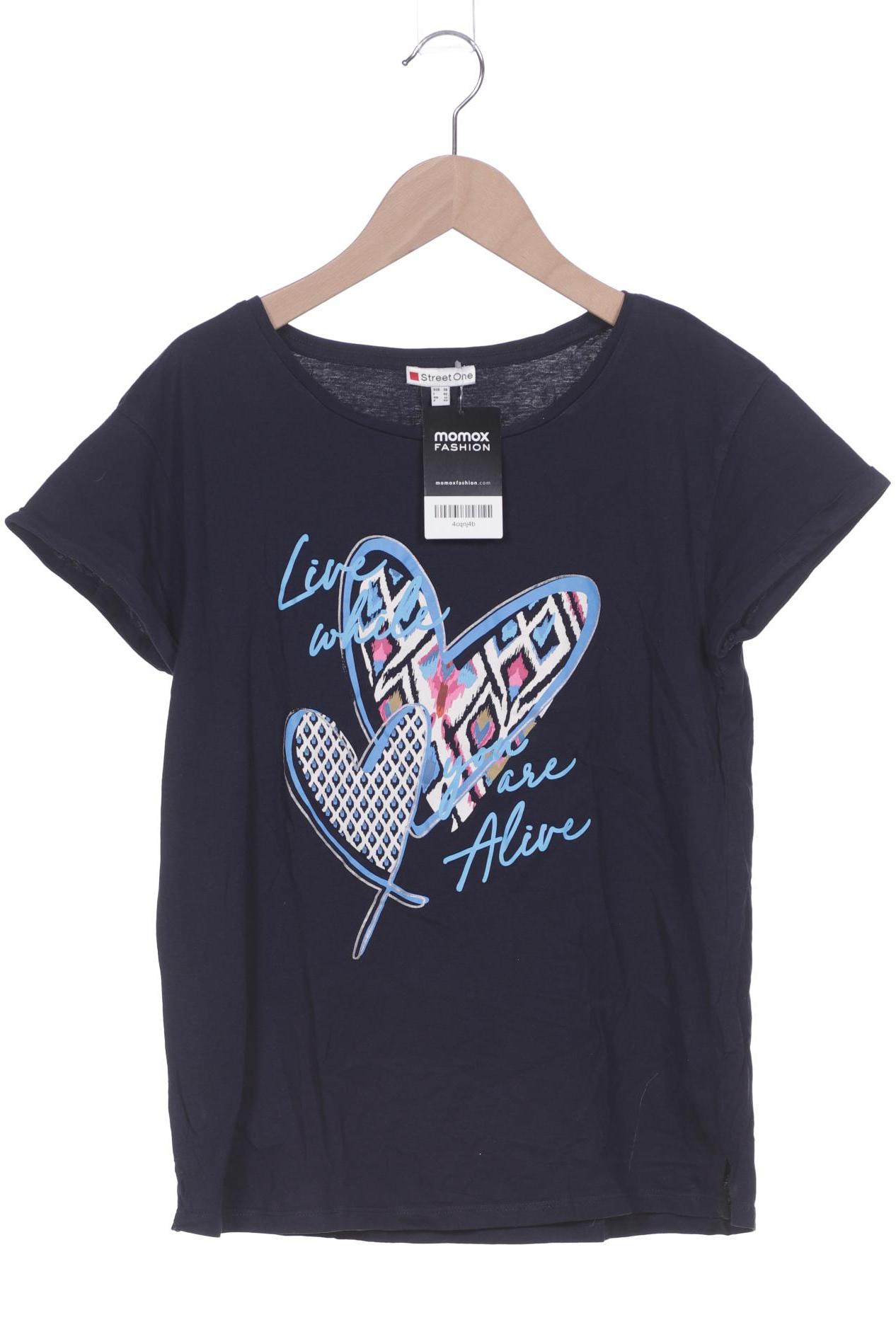 

Street One Damen T-Shirt, marineblau, Gr. 38