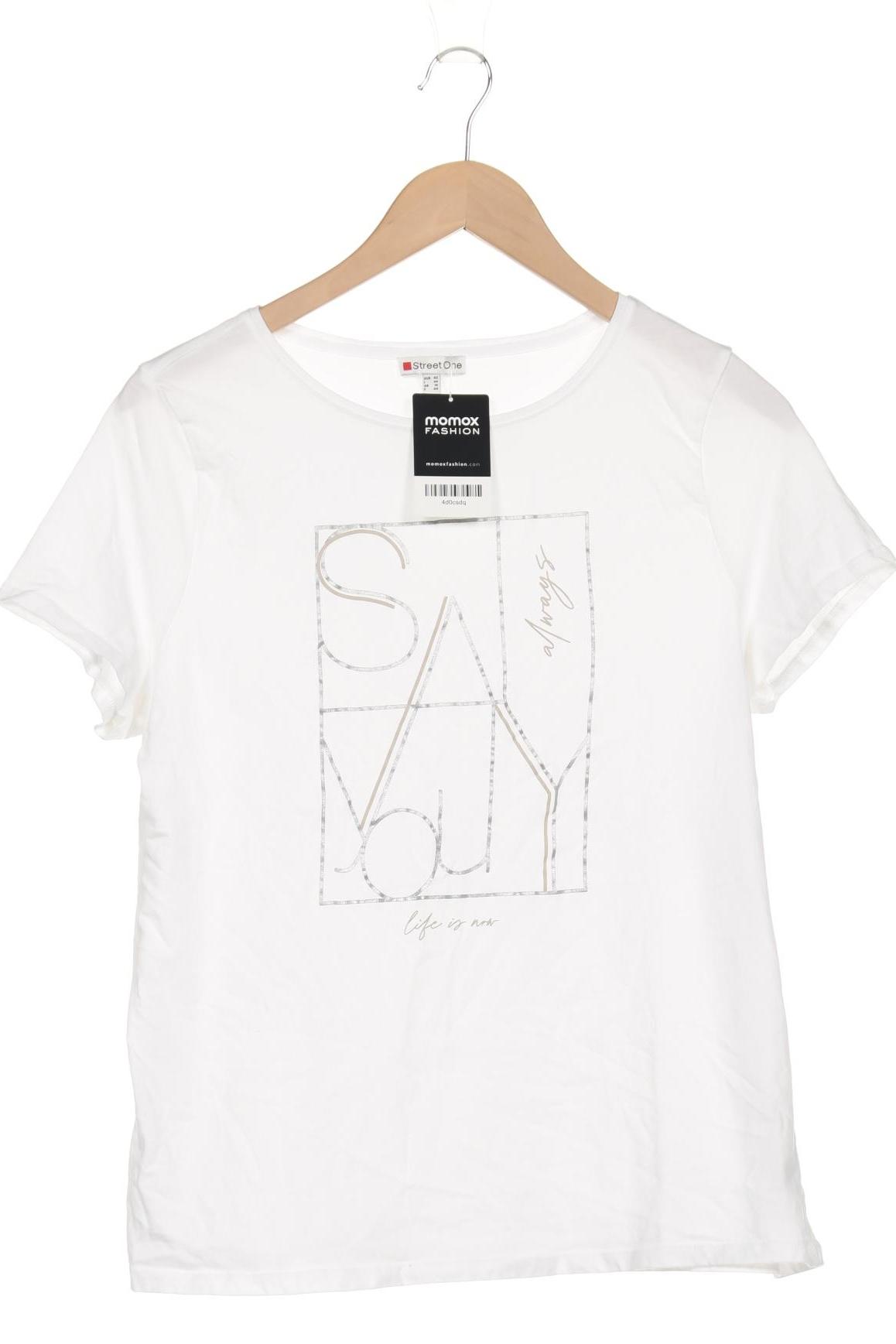 

Street One Damen T-Shirt, weiß, Gr. 42