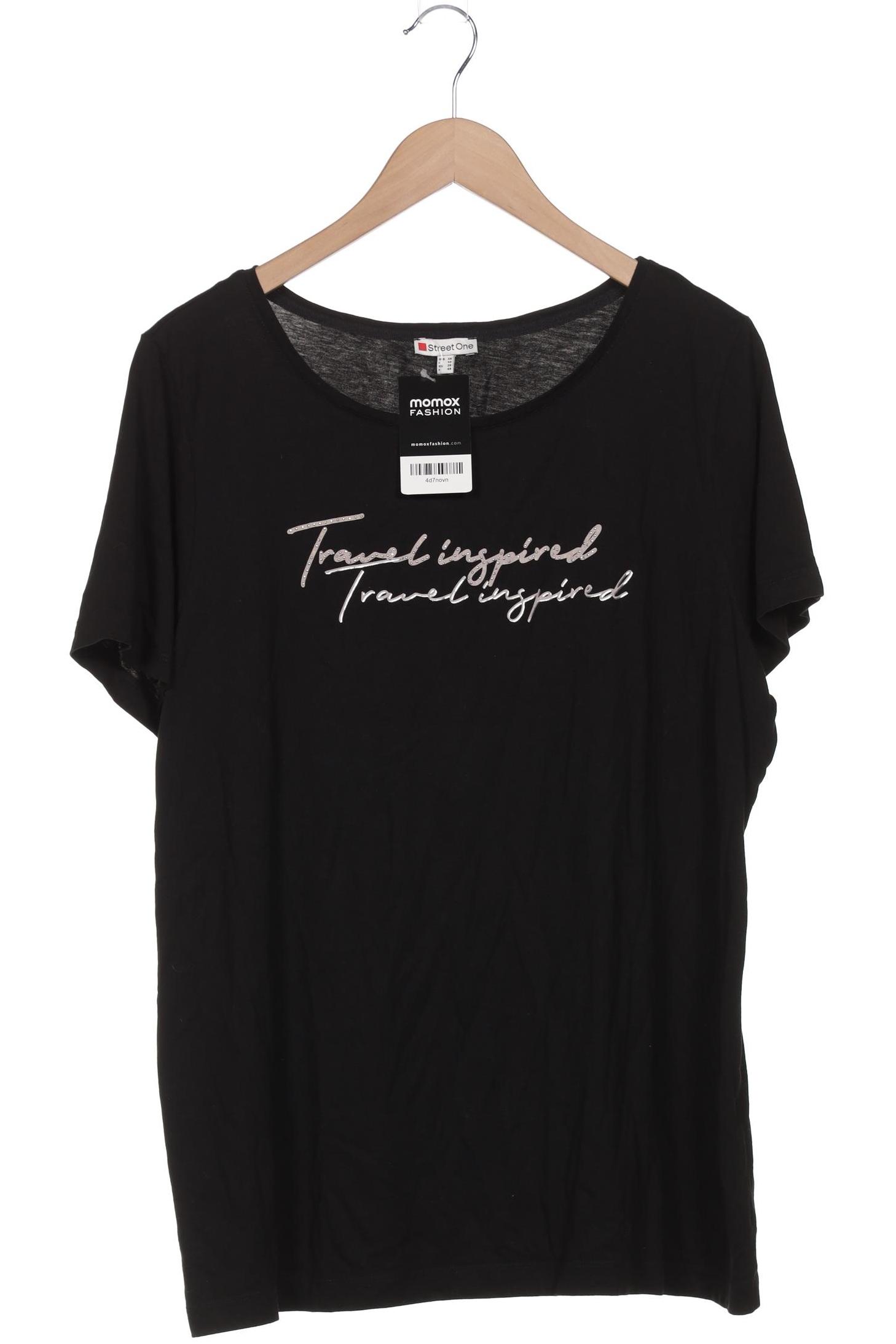 

Street One Damen T-Shirt, schwarz, Gr. 46