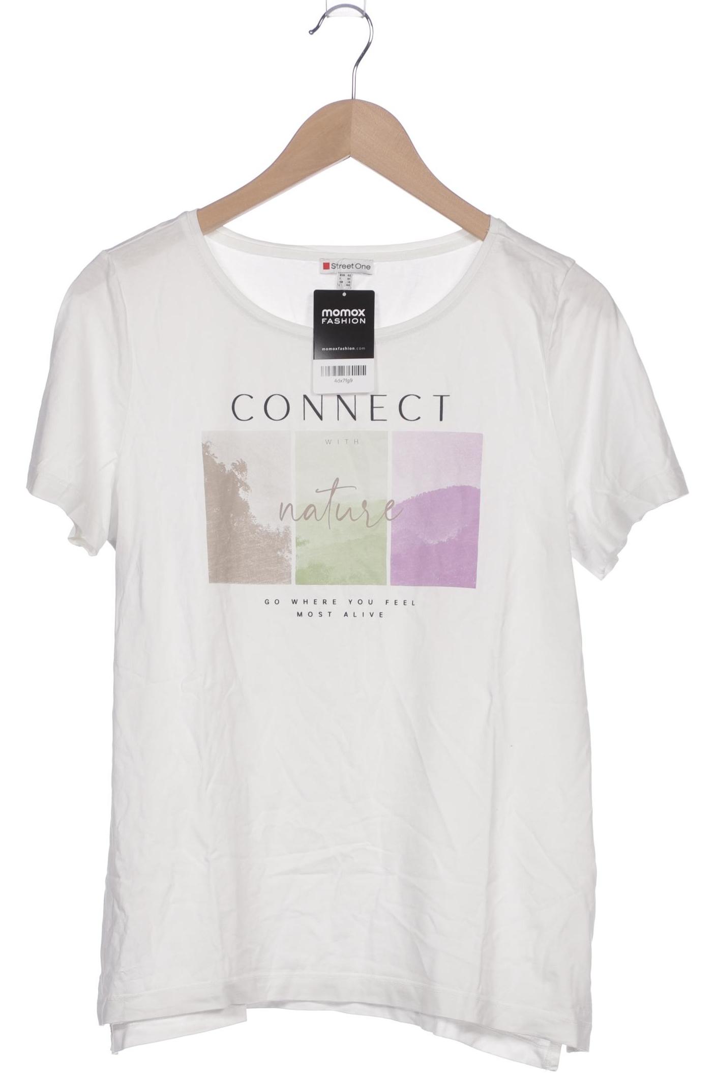 

Street One Damen T-Shirt, weiß, Gr. 42