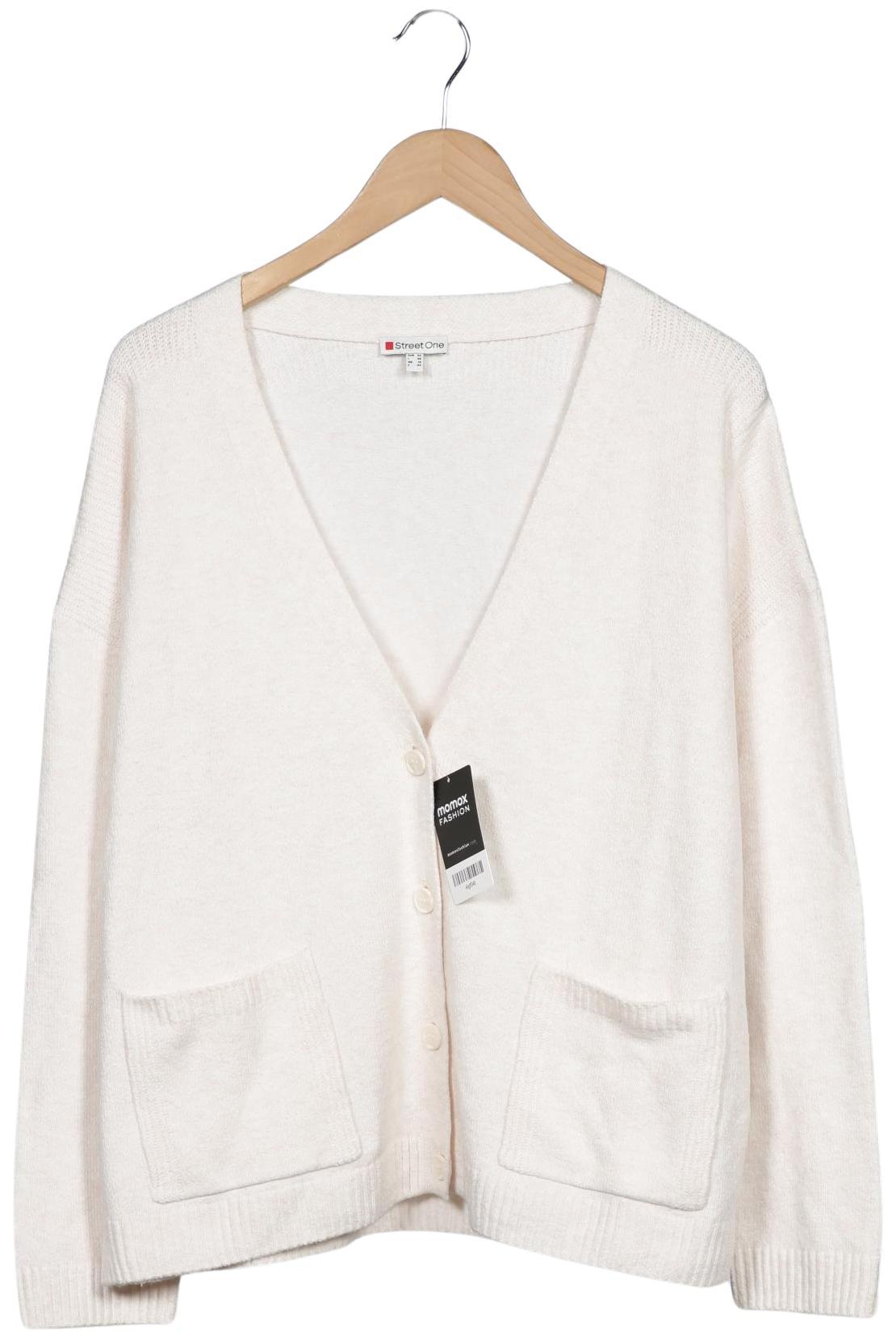 

Street One Damen Strickjacke, cremeweiß, Gr. 42