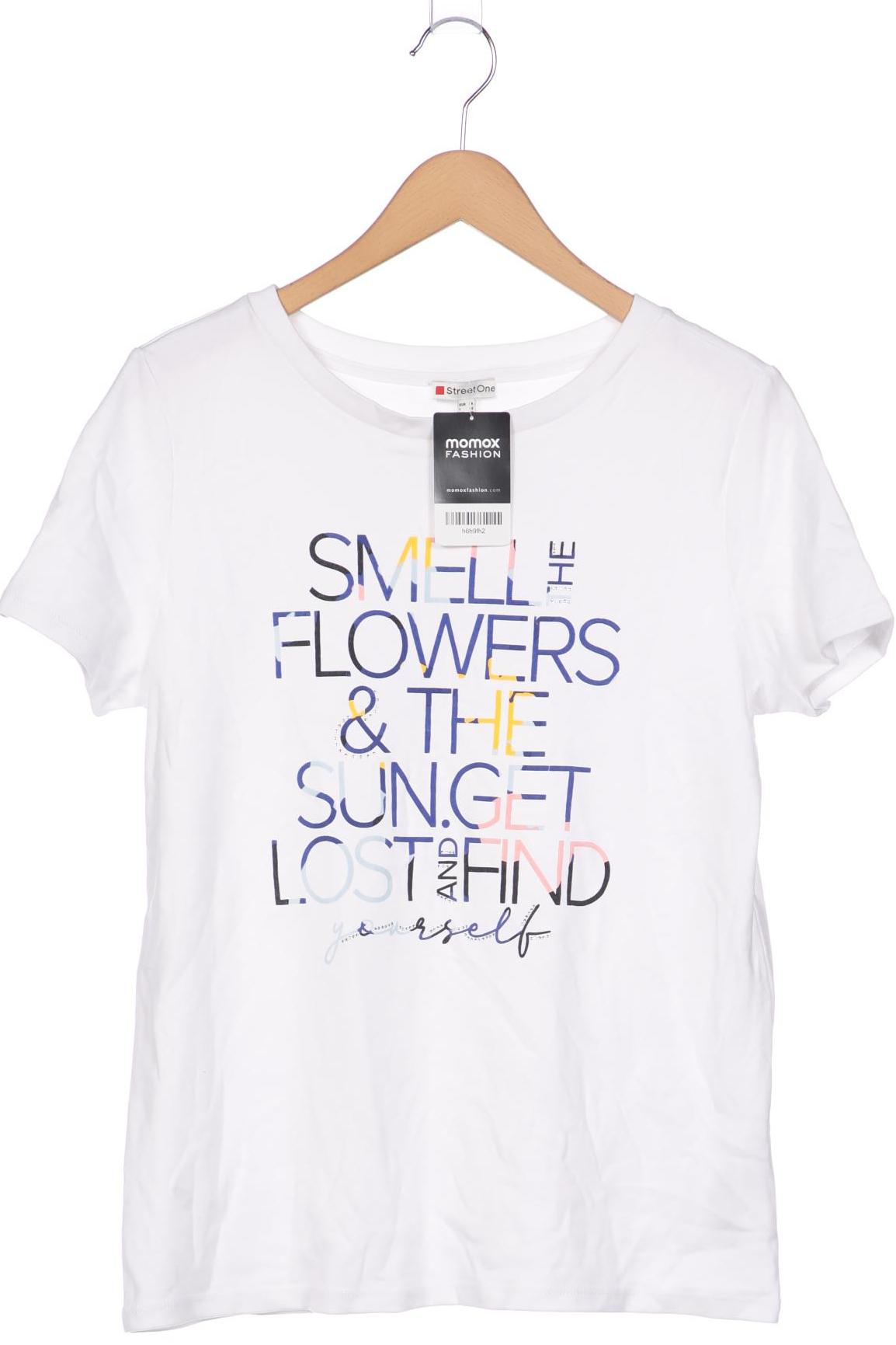 

Street One Damen T-Shirt, weiß, Gr. 38