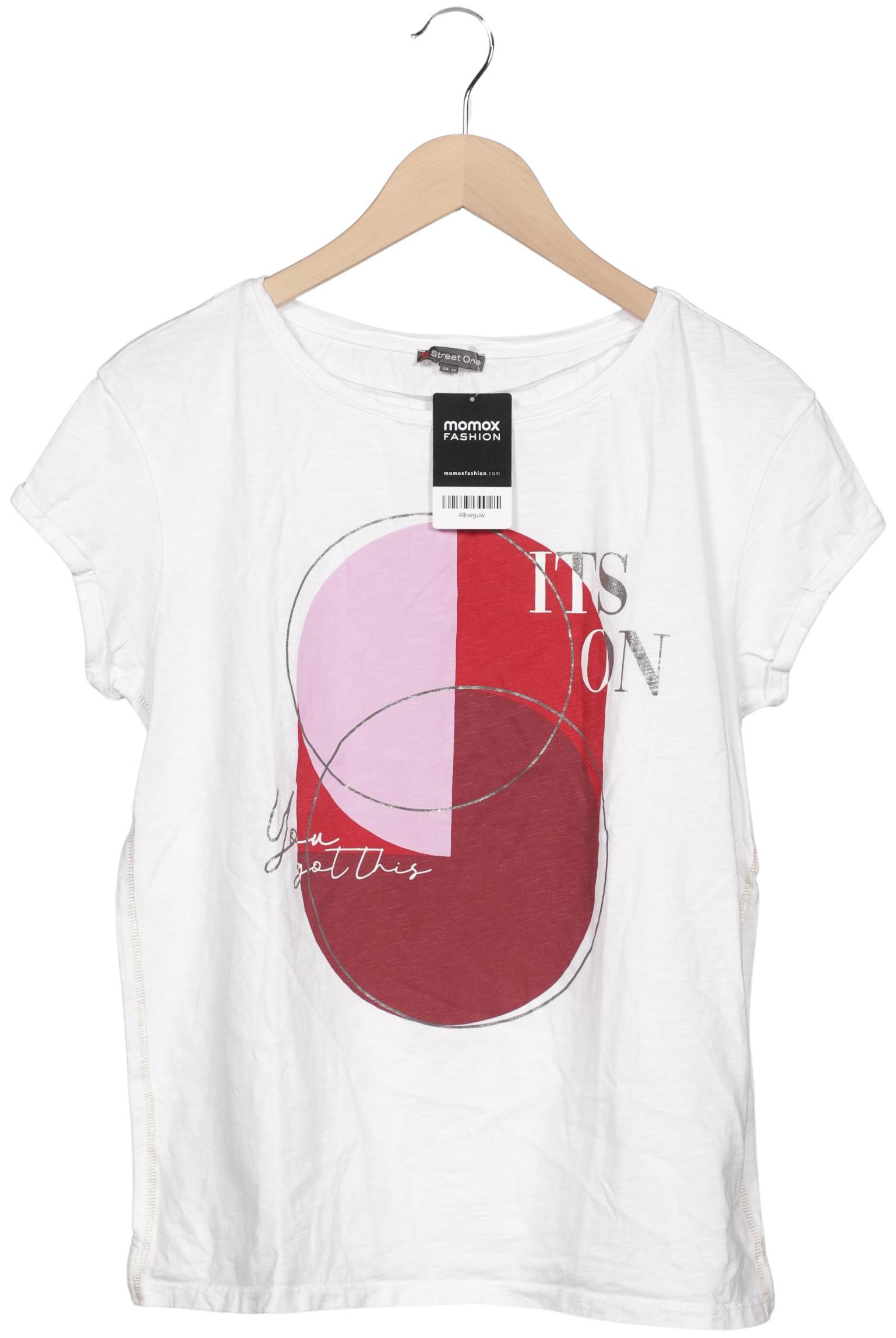 

Street One Damen T-Shirt, weiß, Gr. 42