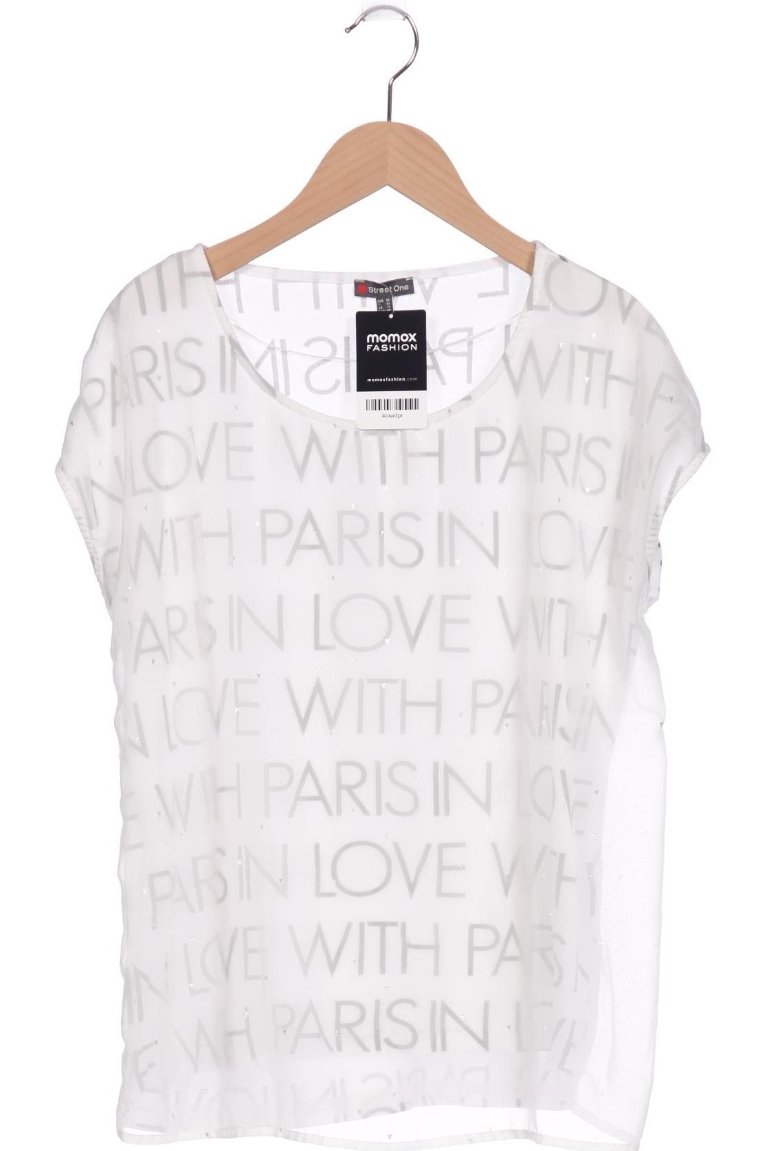 

Street One Damen T-Shirt, weiß, Gr. 38