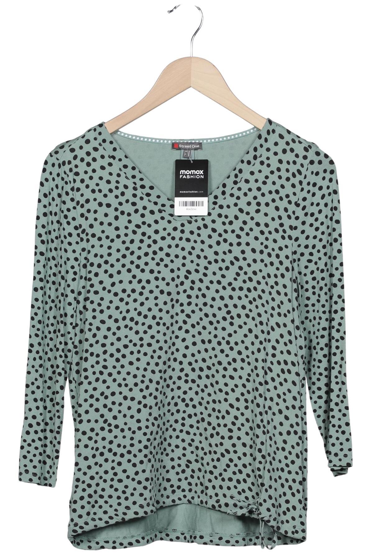 

Street One Damen Langarmshirt, türkis, Gr. 36