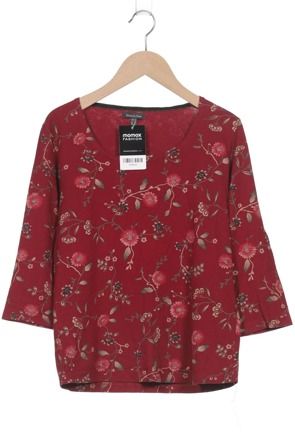 

Street One Damen Langarmshirt, bordeaux, Gr. 42