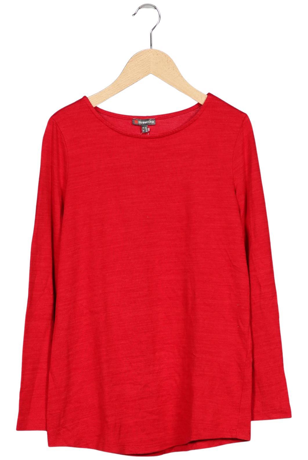 

Street One Damen Langarmshirt, rot, Gr. 36