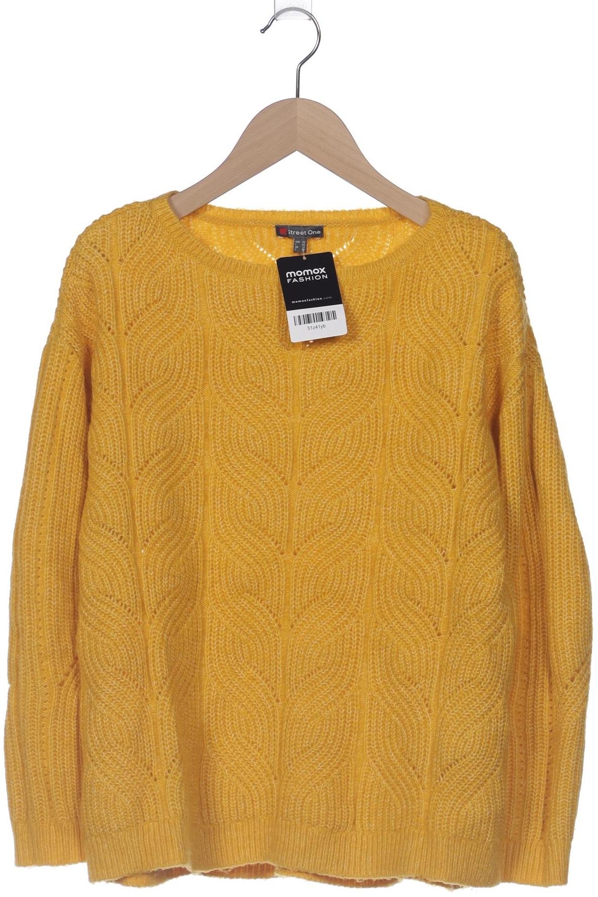 

Street One Damen Pullover, gelb, Gr. 38